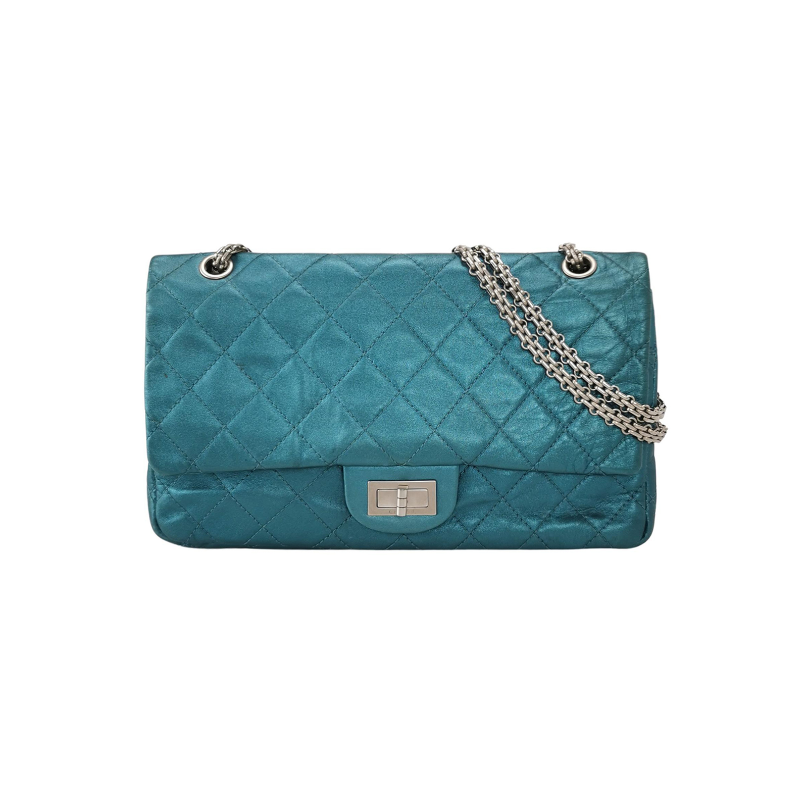 2.55 Flag Bag Suede Leather Crossbody Bag