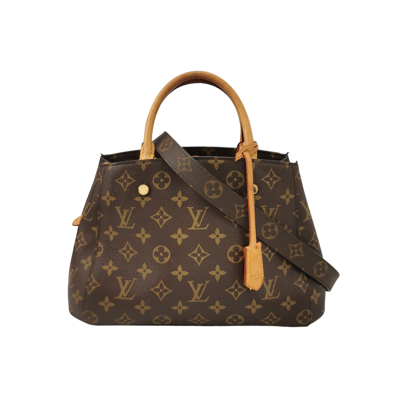 Montaignebbvegetable-tanned Leatherlogomonogramcrossbody Bag