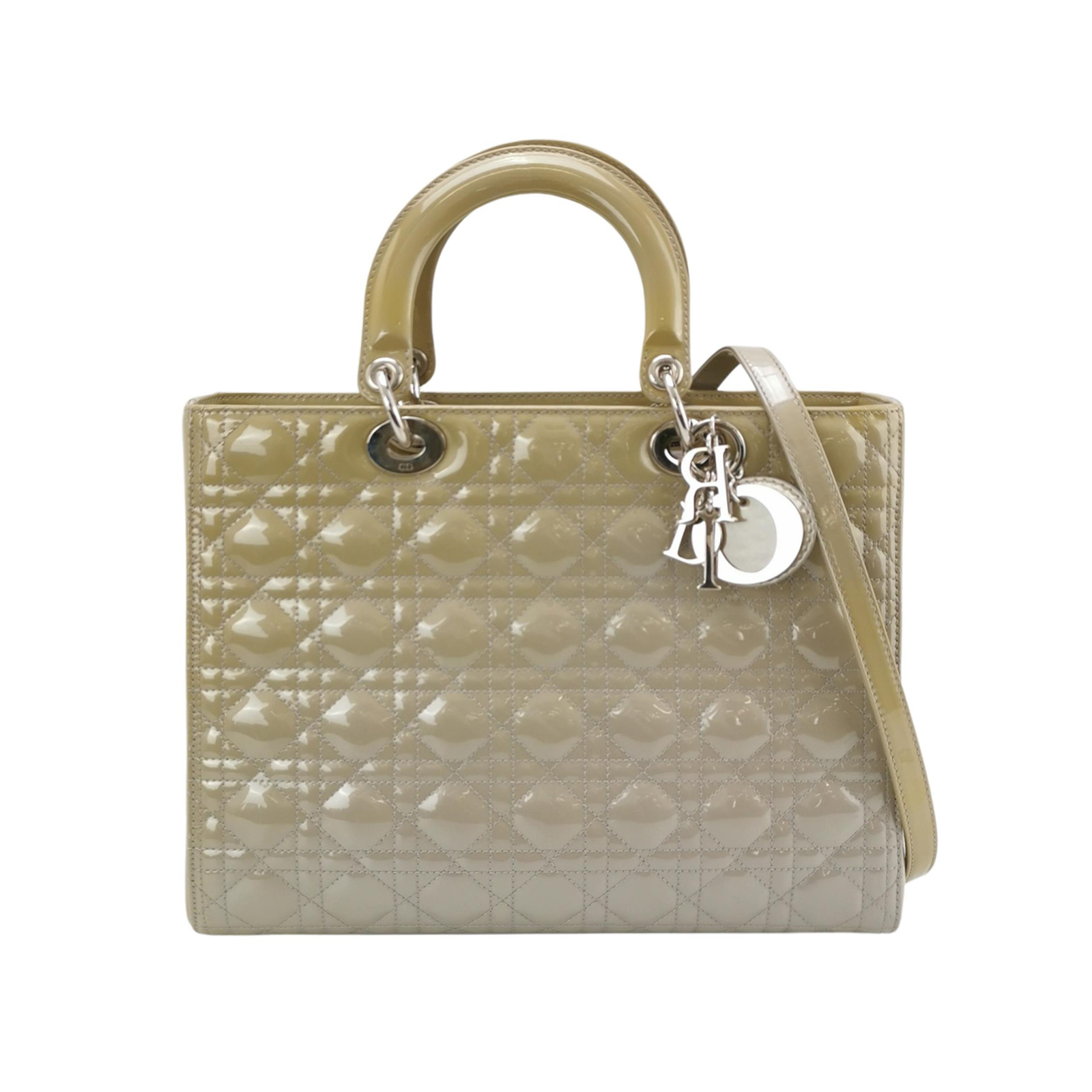 Lady Diorpatent Leather Logo