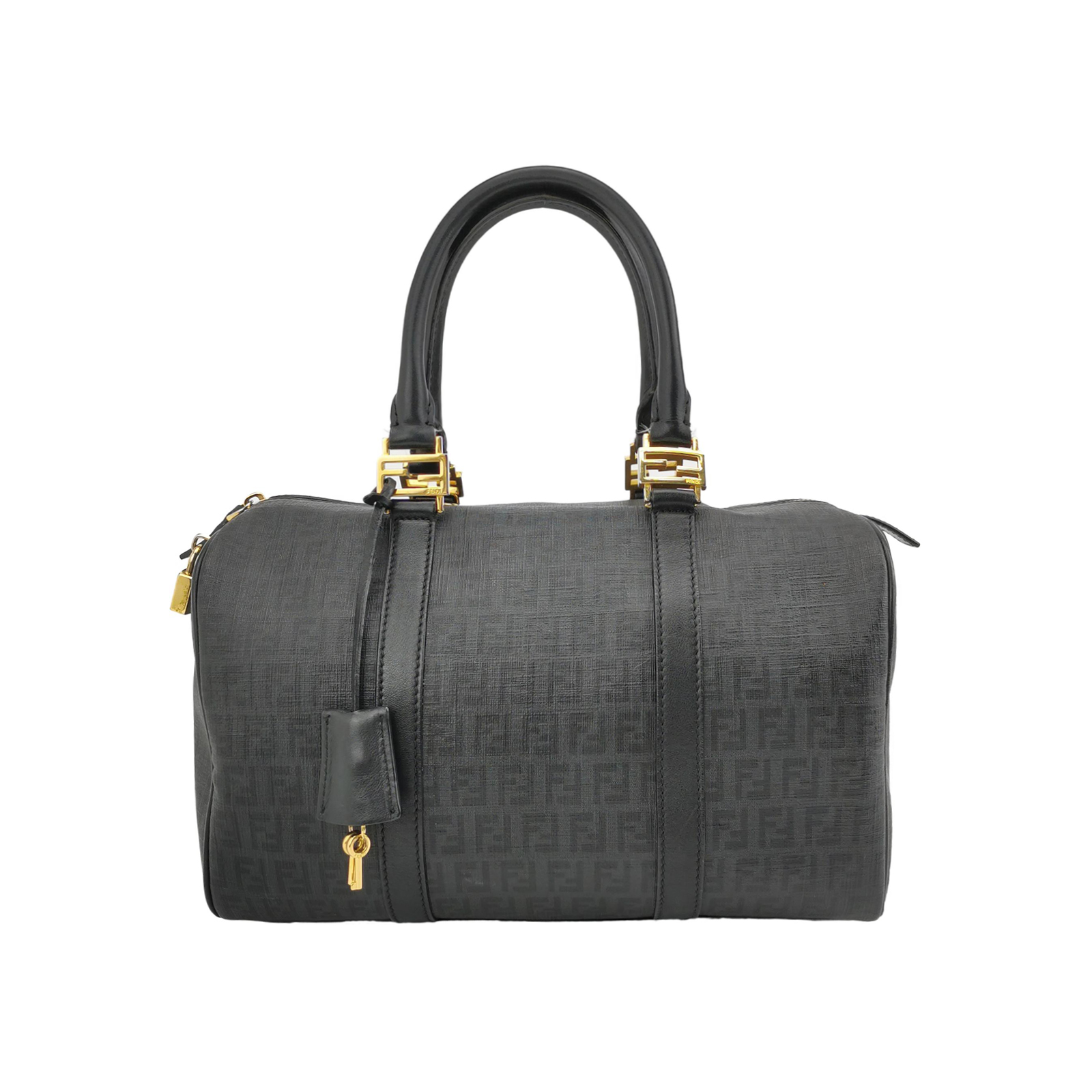 Fmonogram Canvas Boston Bag