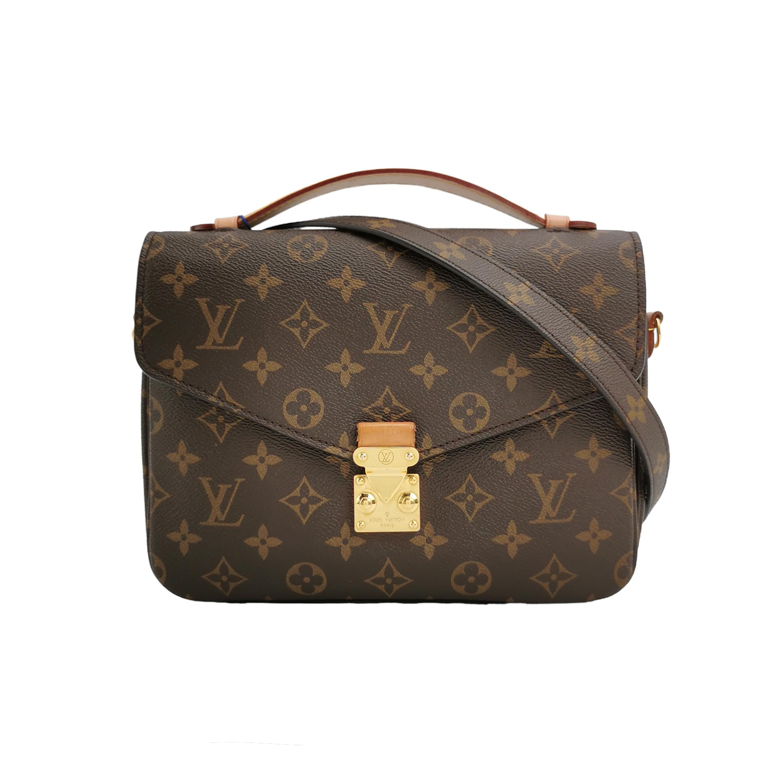 Pochette Metisvegetable-tanned Leather Monograms-lockcrossbody Bag