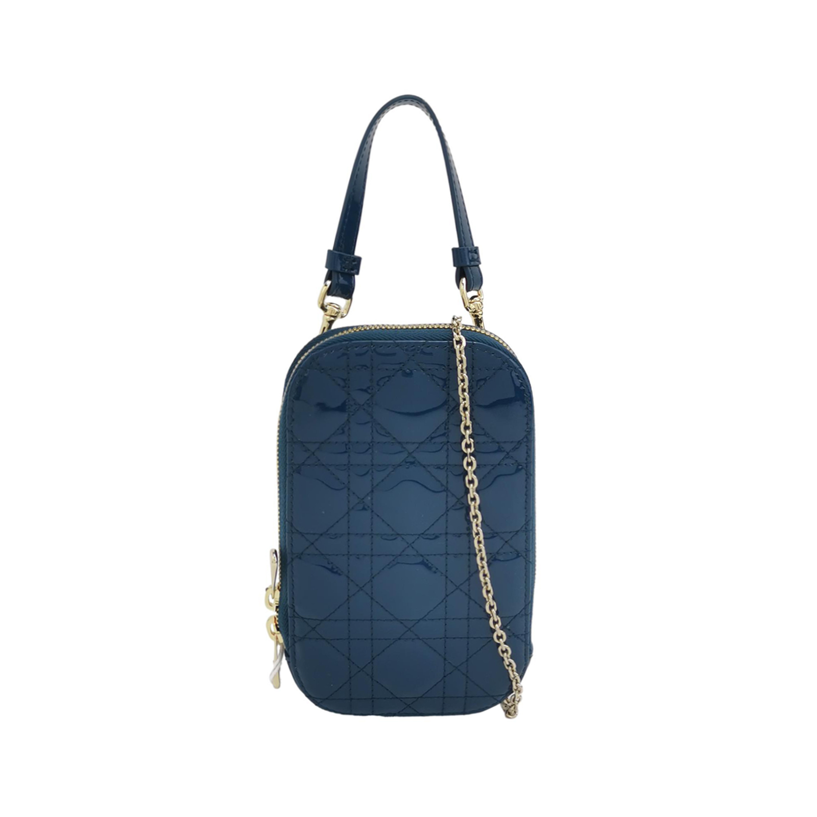 Lady Diorpatent Leather Logocrossbody Bag