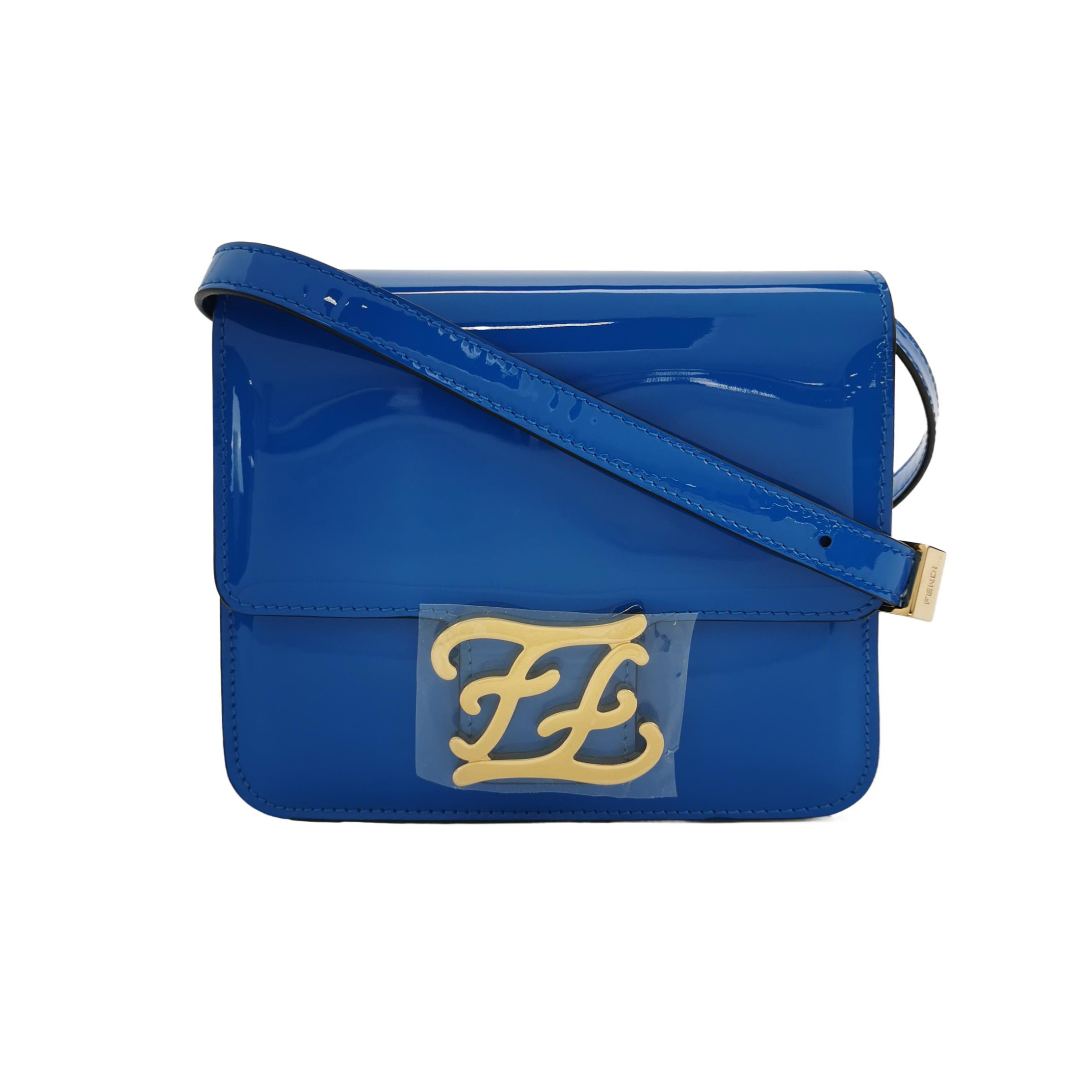 Karligraphypatent Leather F Logocrossbody Bag