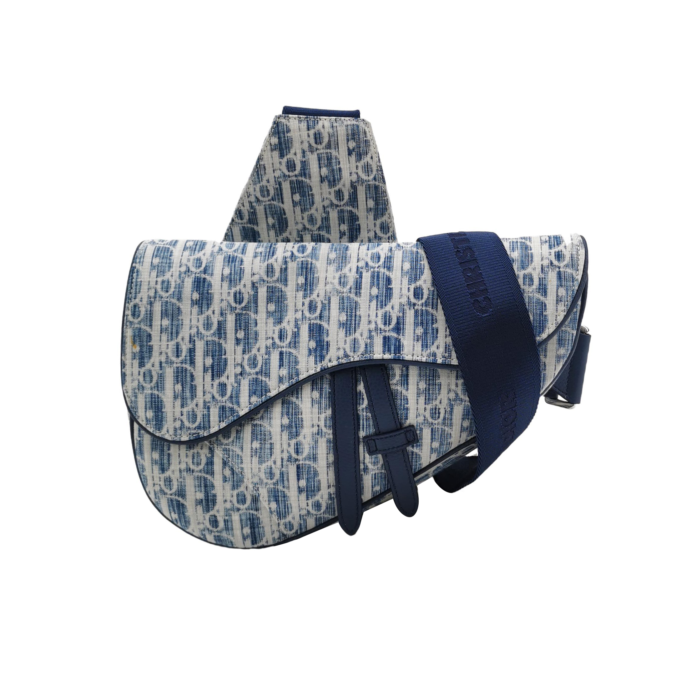 Saddleobliquemonogram Canvas Crossbody Bag