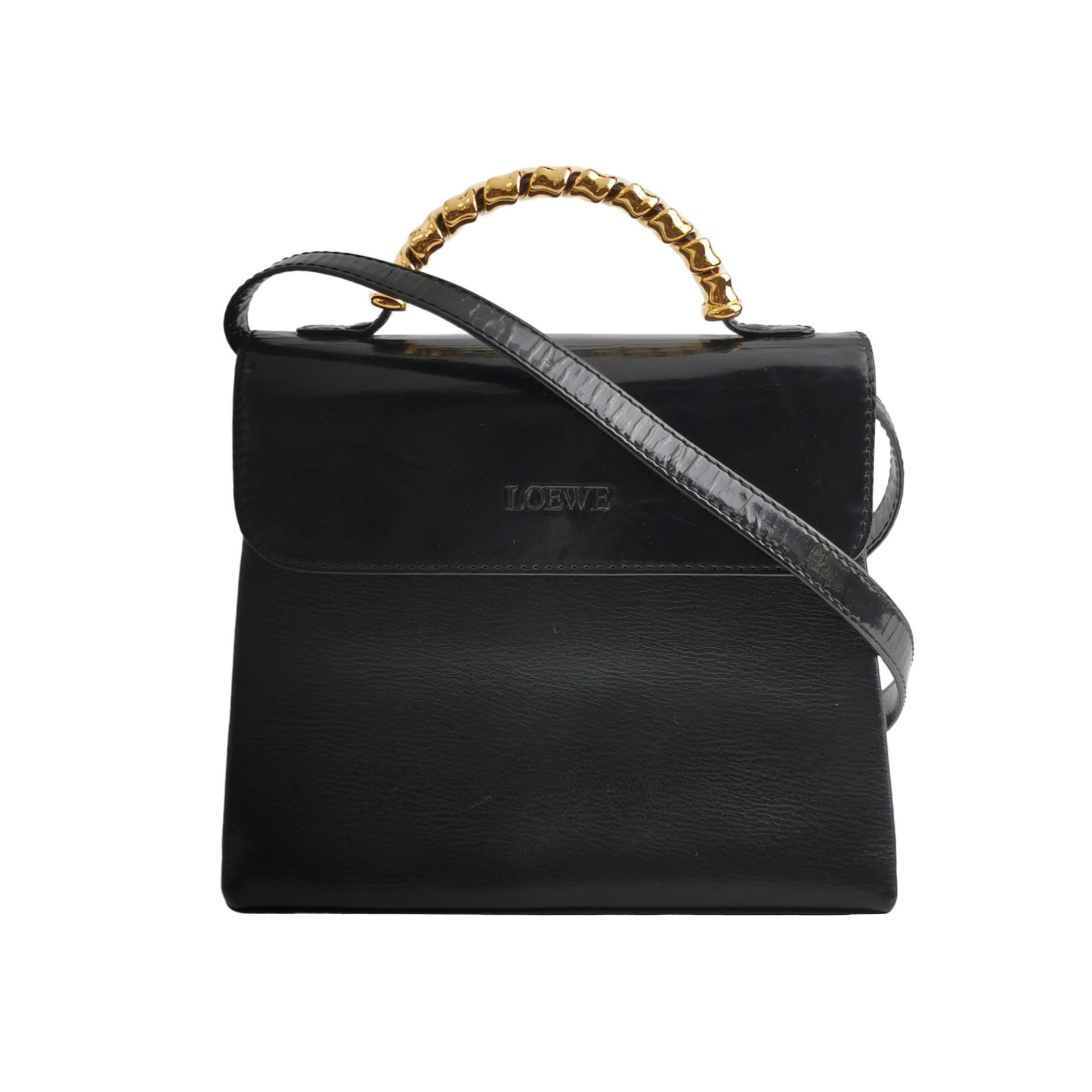 Velazquezpatent Leather Logocrossbody Bag