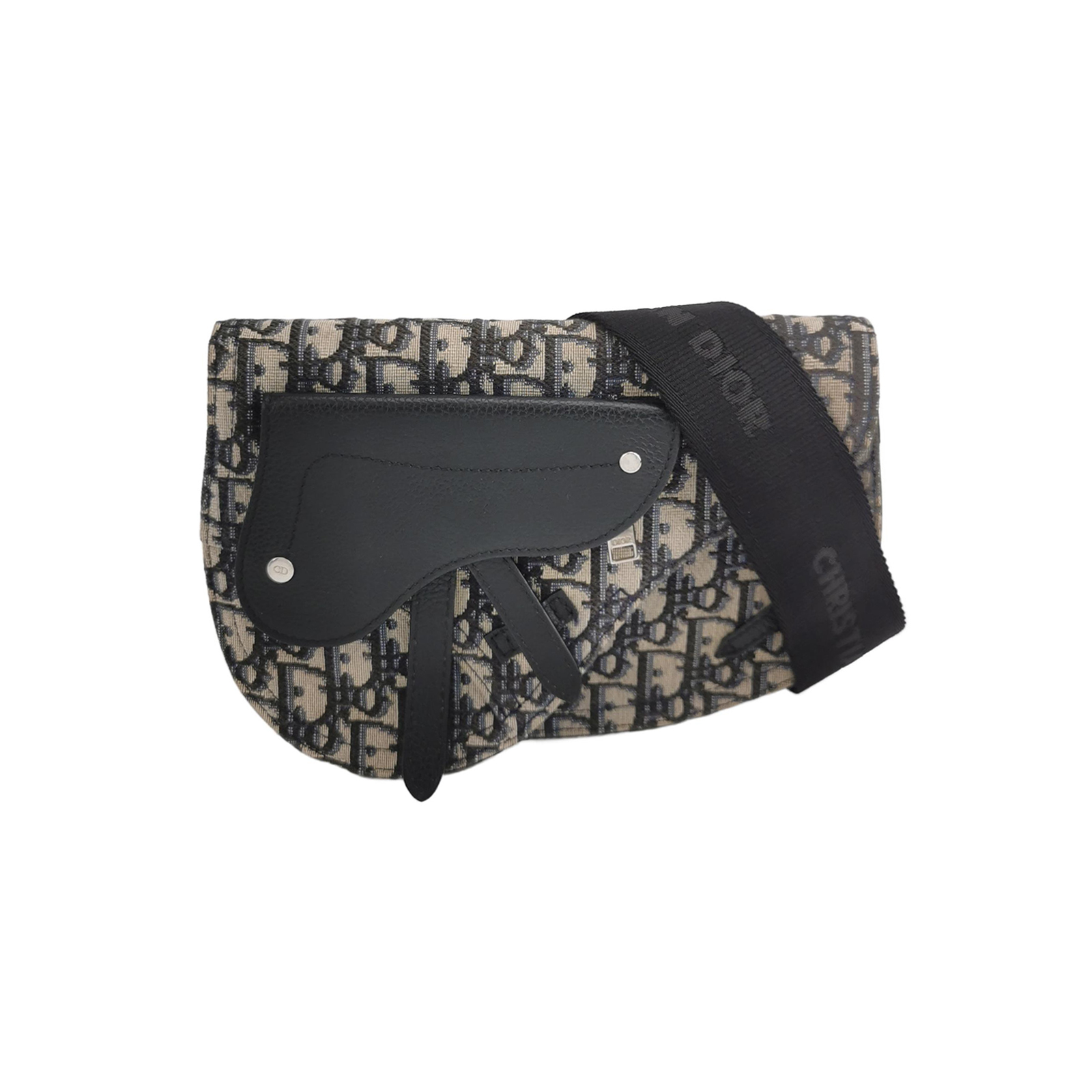 Saddleobliquemonogram Canvas Crossbody Bag