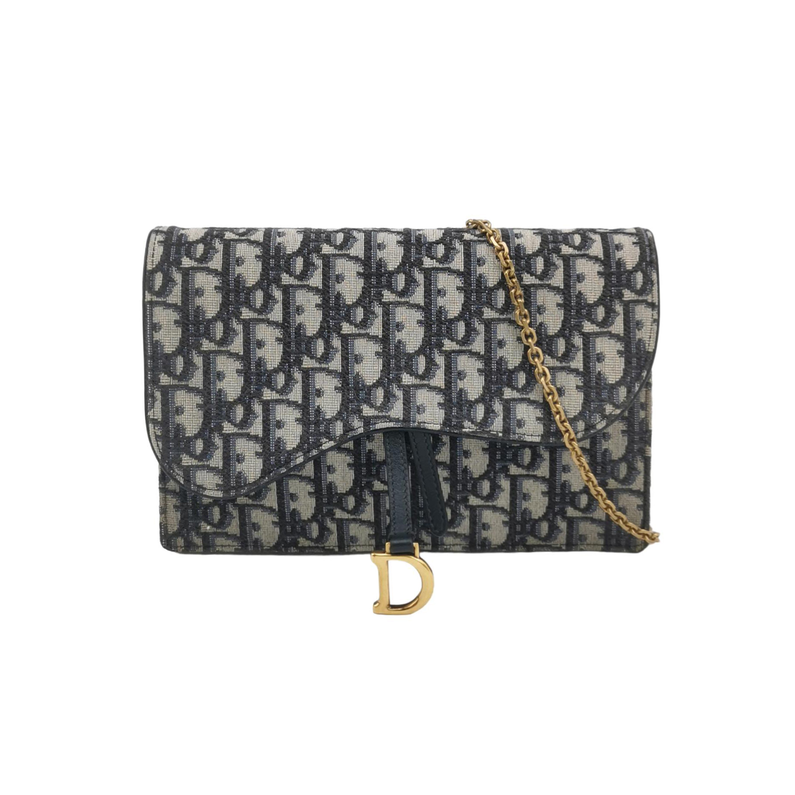 Saddleobliquemonogram Canvas Crossbody Bag