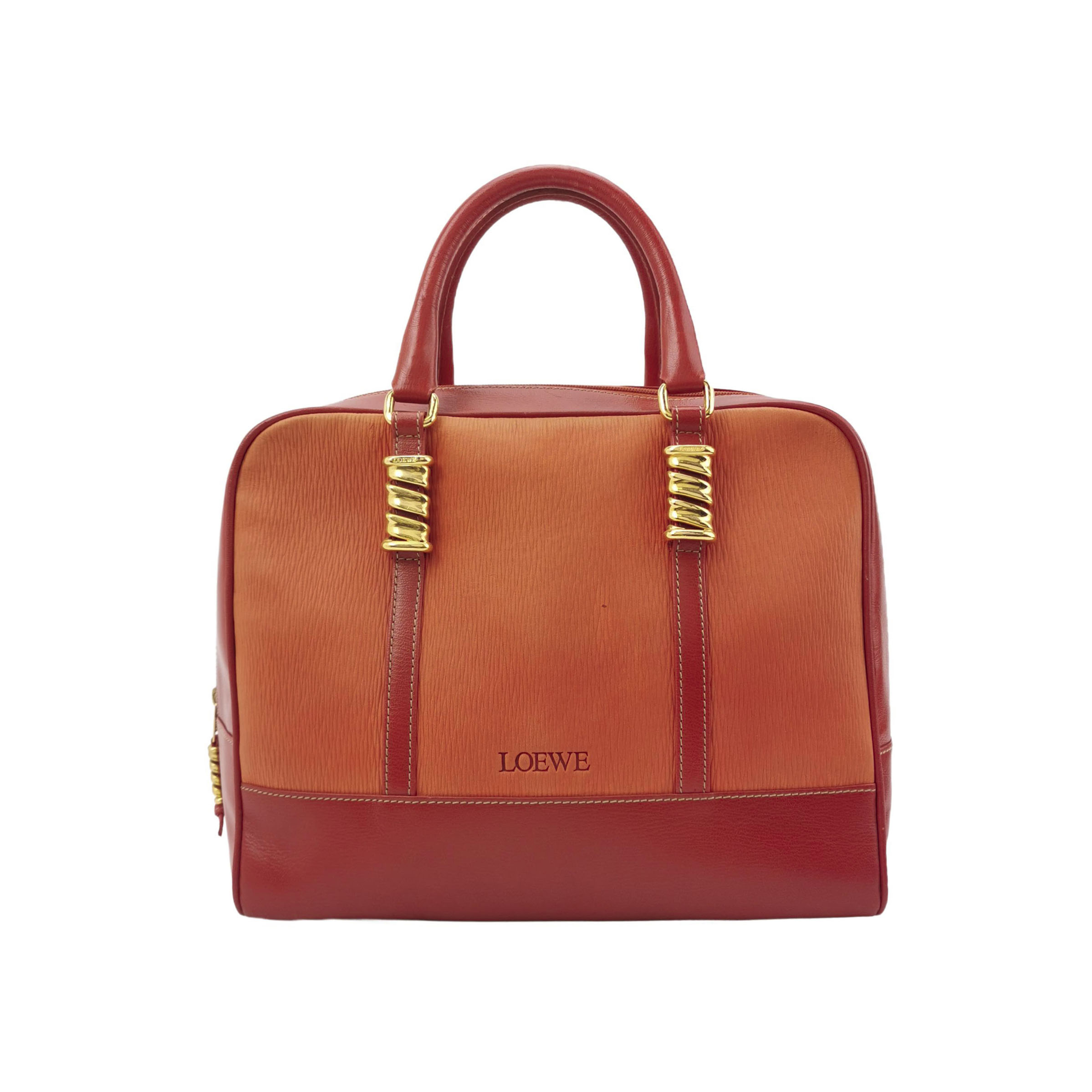 Velazquezsuede Leather Logohandbag