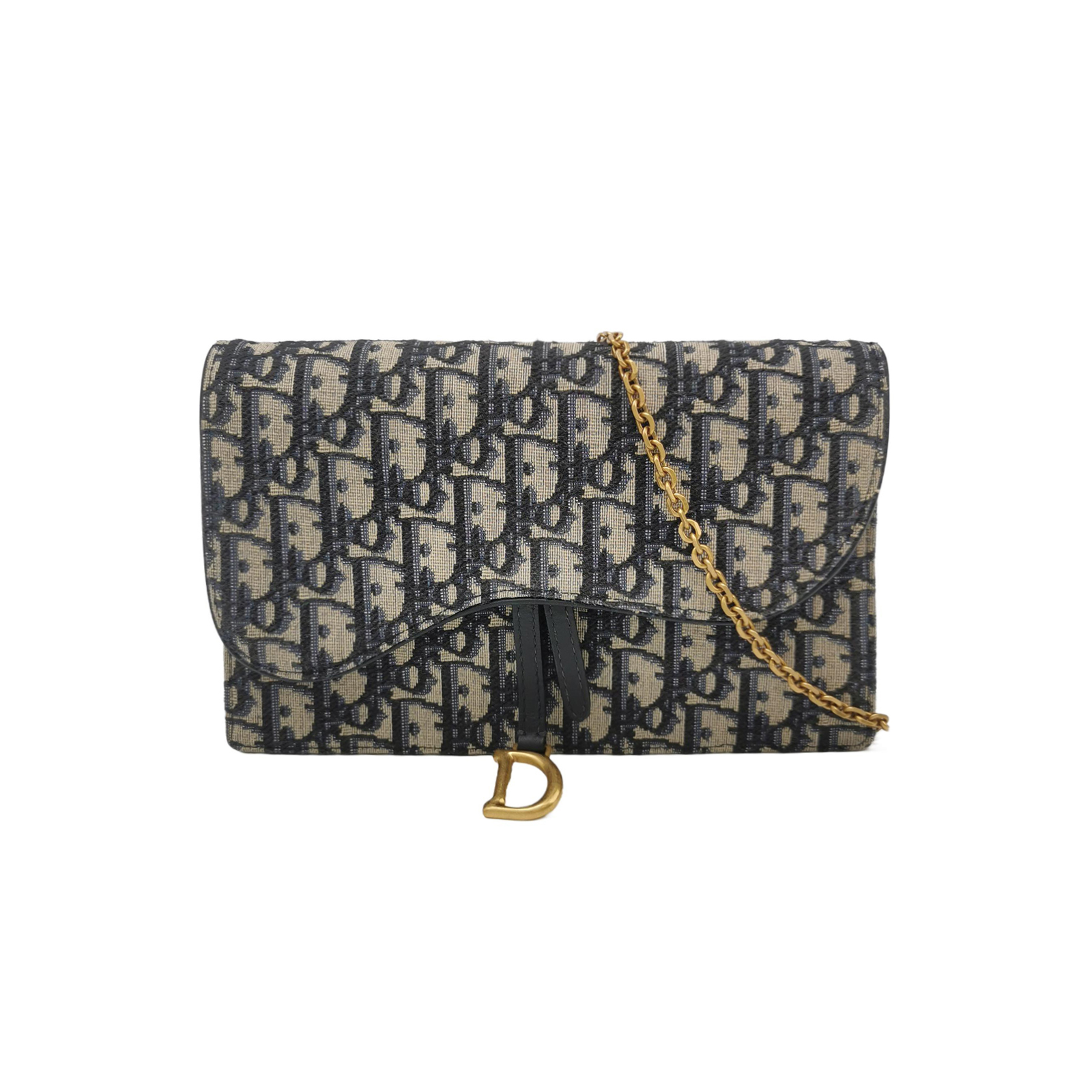 Saddleobliquemonogram Canvas Crossbody Bag