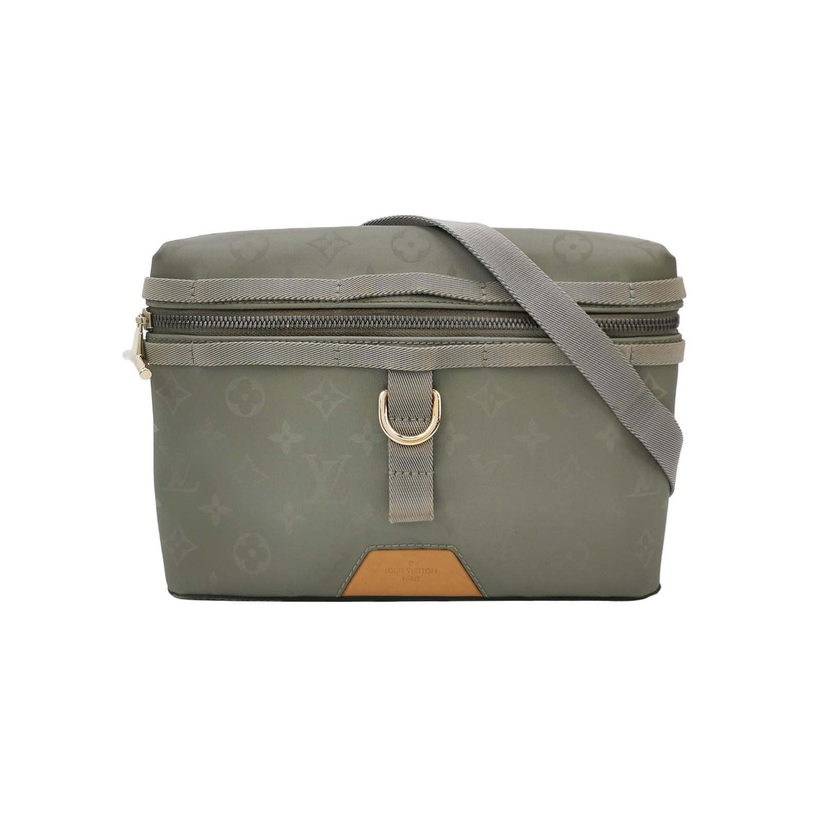 Messengervegetable-tanned Leather Monogram Canvas Logocrossbody Bag