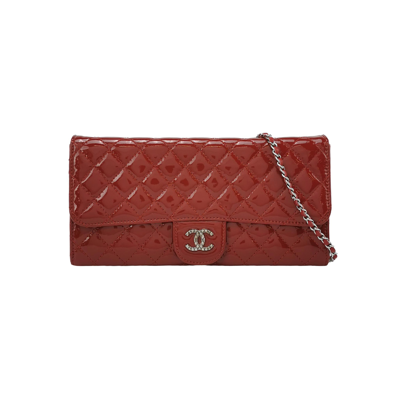 Flap Bagpatent Leather Clogo