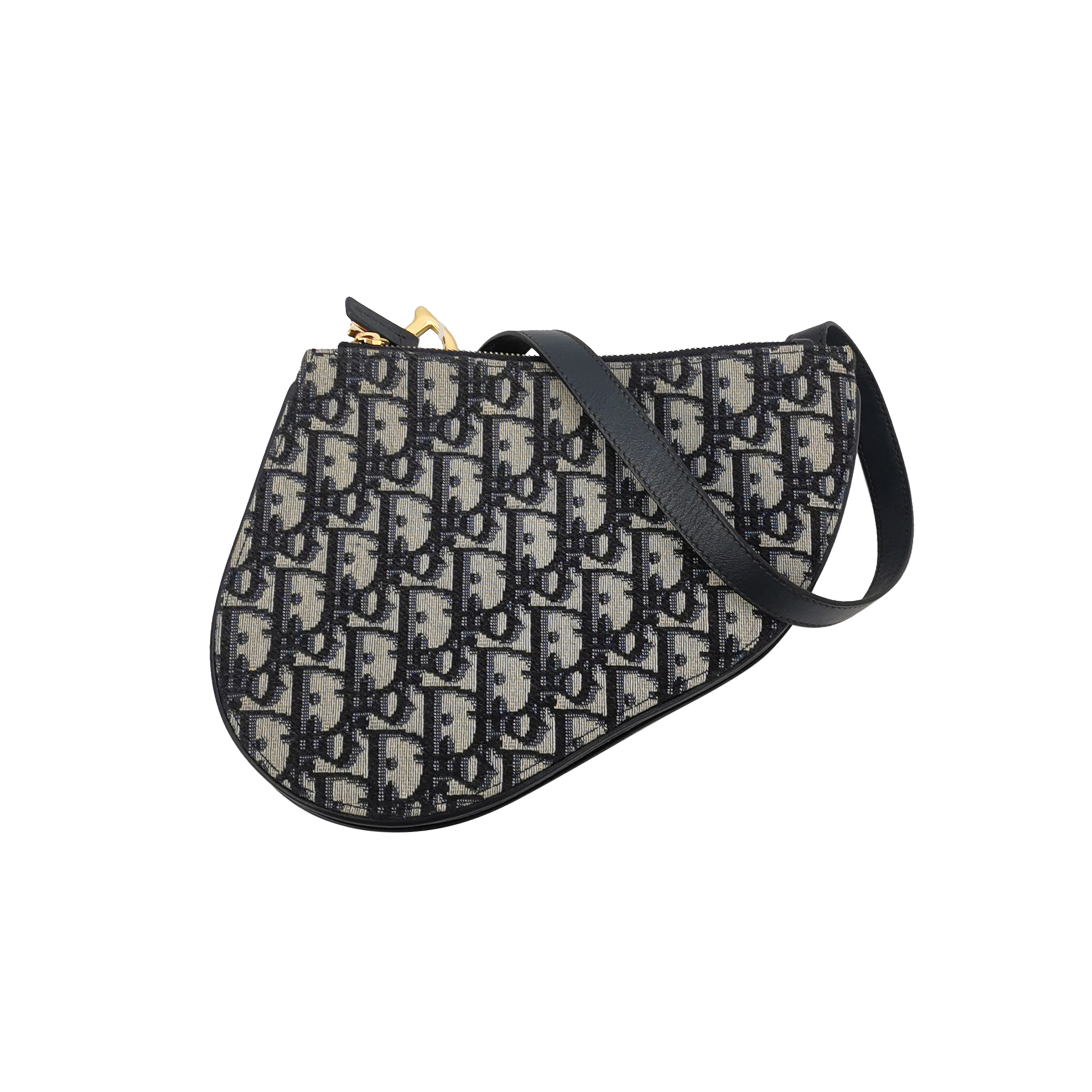 Saddleobliquemonogram Canvas Crossbody Bag