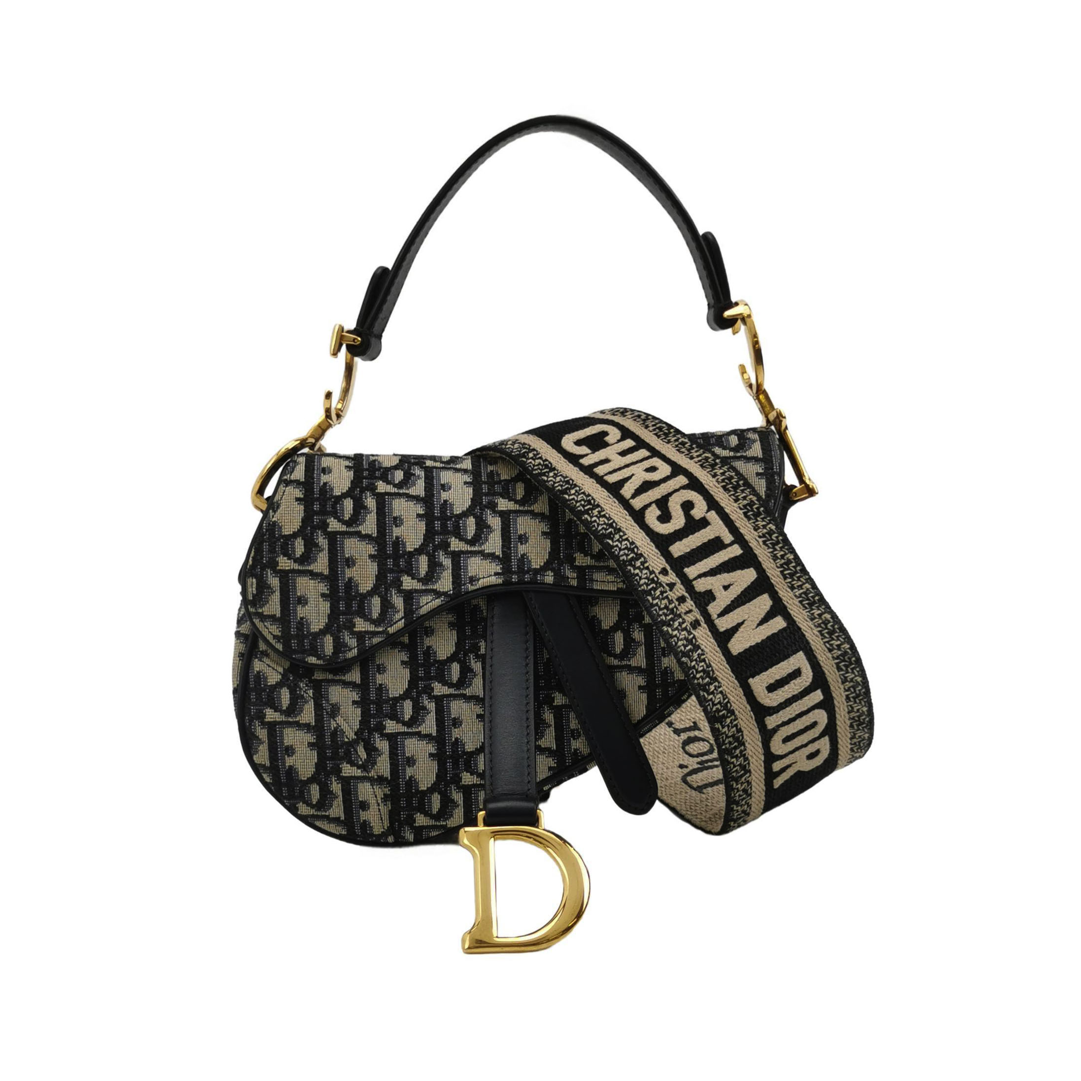 Saddleobliquemonogram Canvas Crossbody Bag