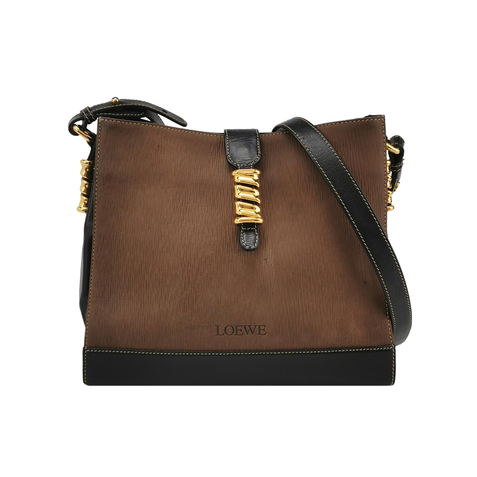 Velazquezsuede Leatherlogocrossbody Bag