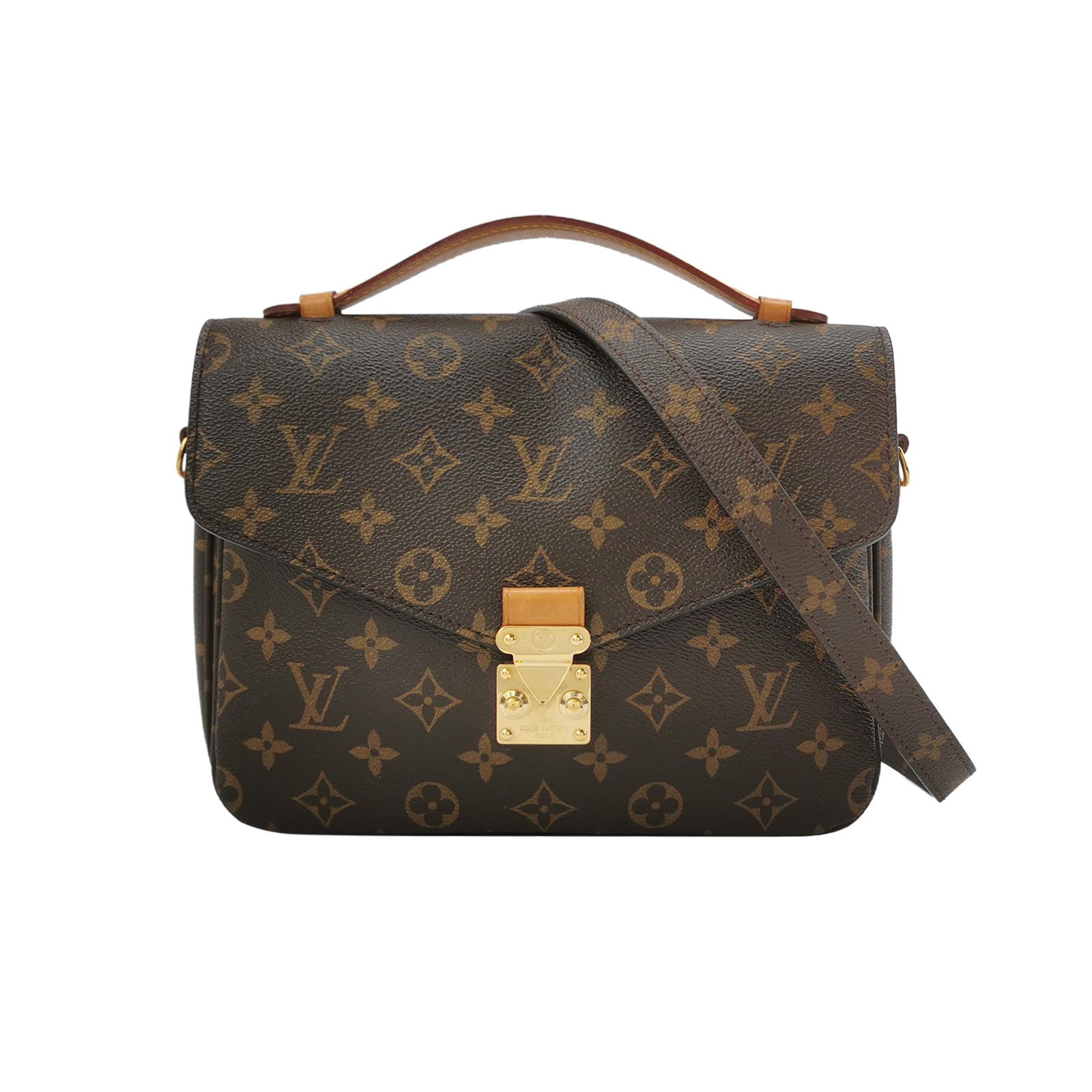 Pochette Metisvegetable-tanned Leather Monograms-lockcrossbody Bag