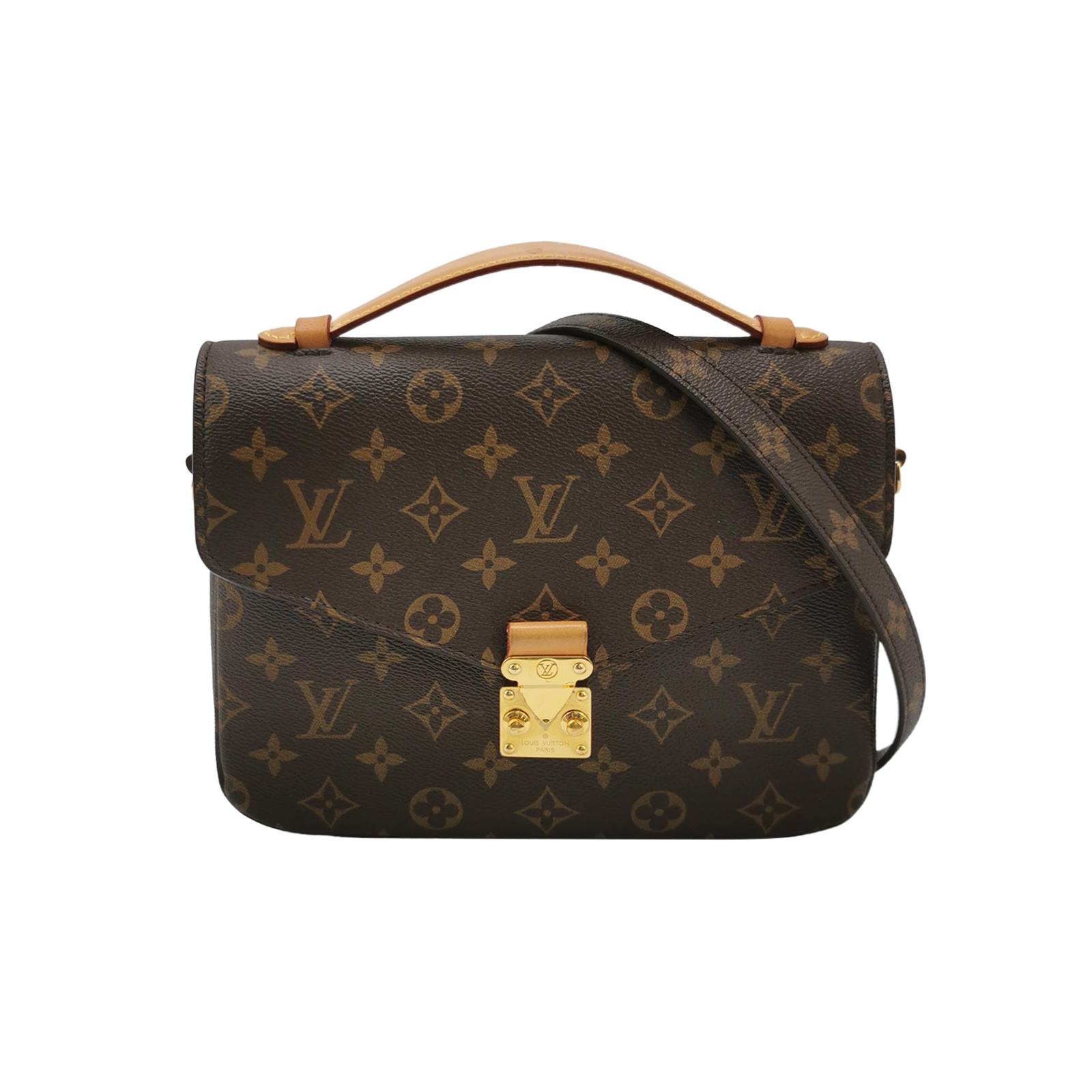 Pochette Metisvegetable-tanned Leather Monograms-lockcrossbody Bag