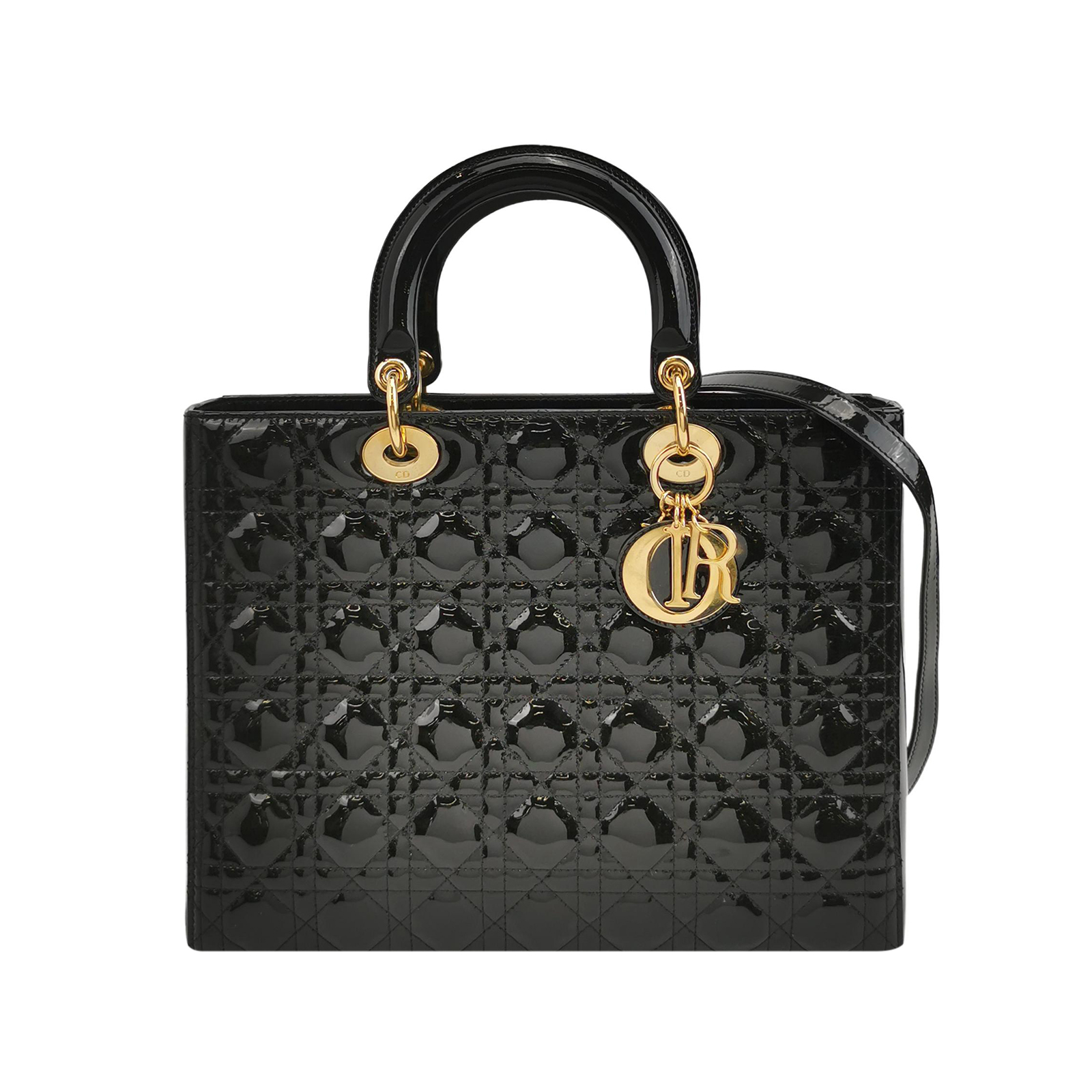 Lady Diorpatent Leather Logo