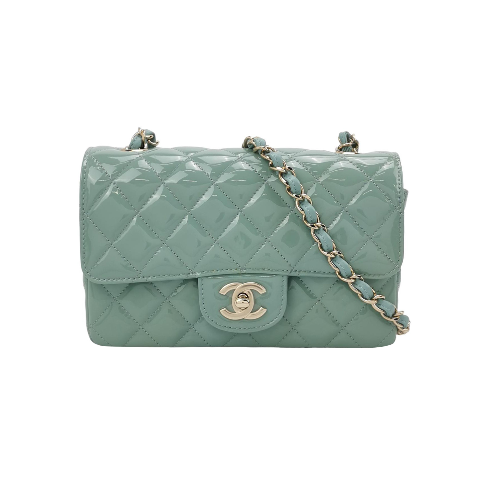 Classic Flap Minipatent Leather Ccrossbody Bag