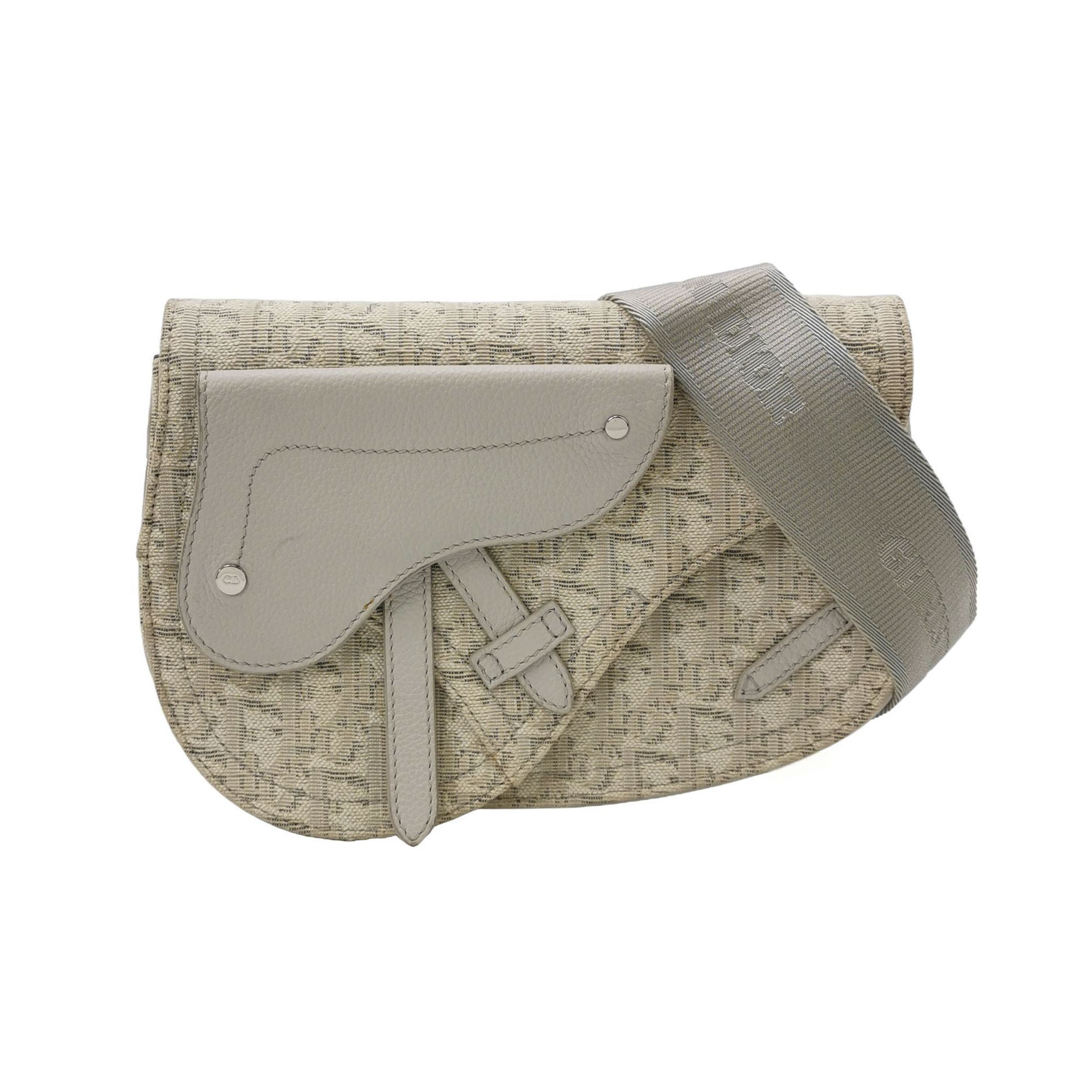 Saddleobliquemonogram Canvas Crossbody Bag