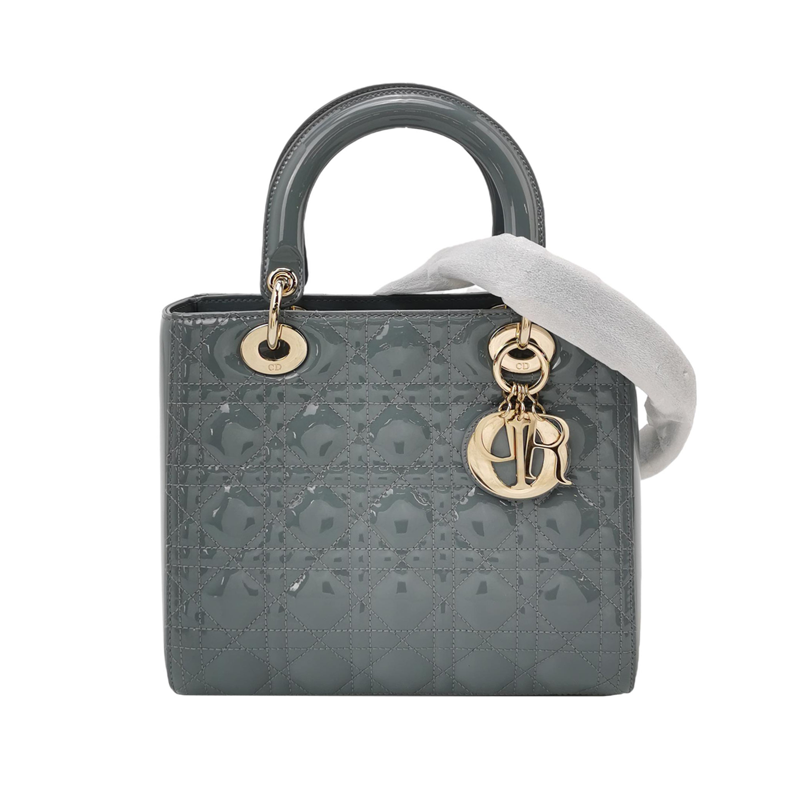 Lady Diorpatent Leather Logocrossbody Bag