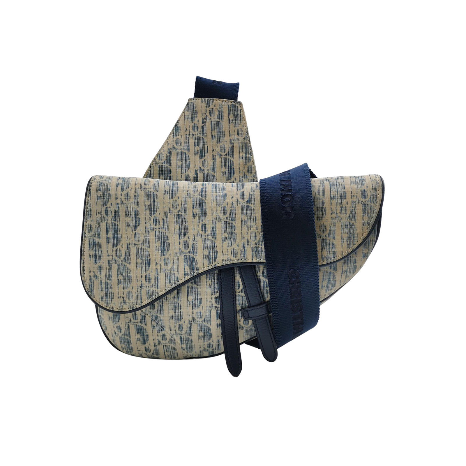 Saddleobliquemonogram Canvas Crossbody Bag