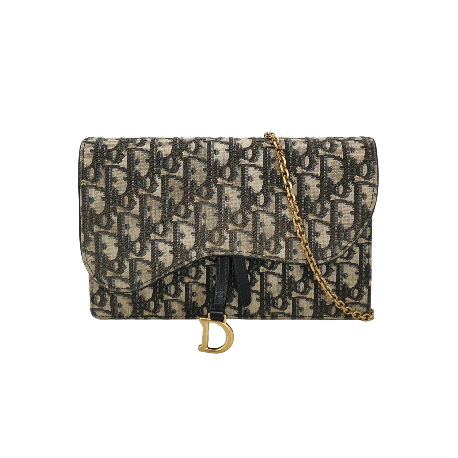 Saddleobliquemonogram Canvas Crossbody Bag