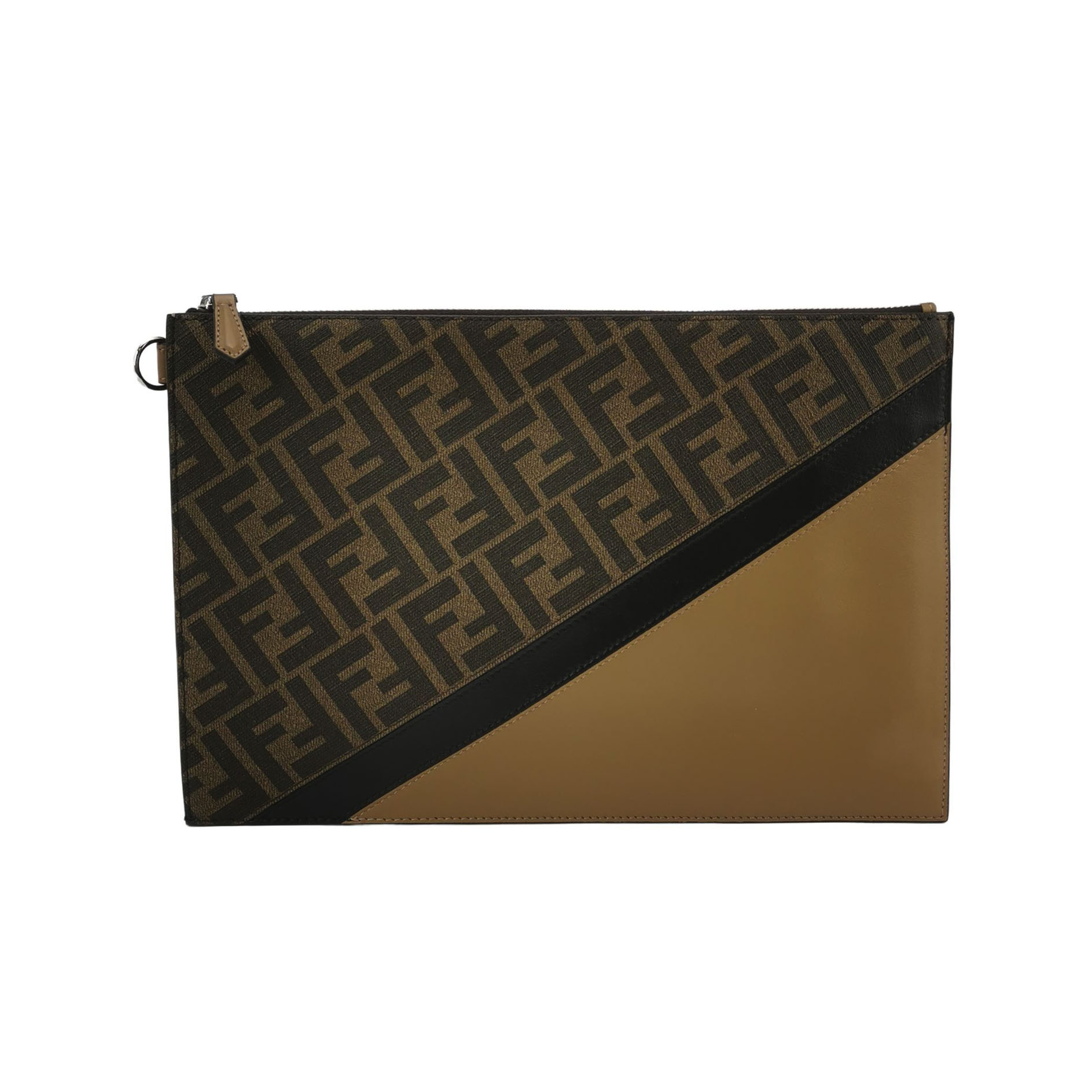 Fmonogram Canvas Clutch Bag