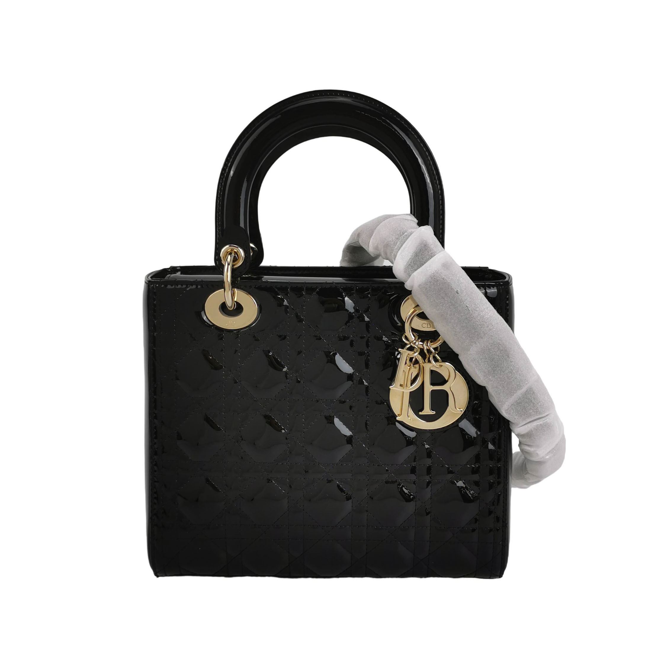 Lady Diorpatent Leather Logocrossbody Bag