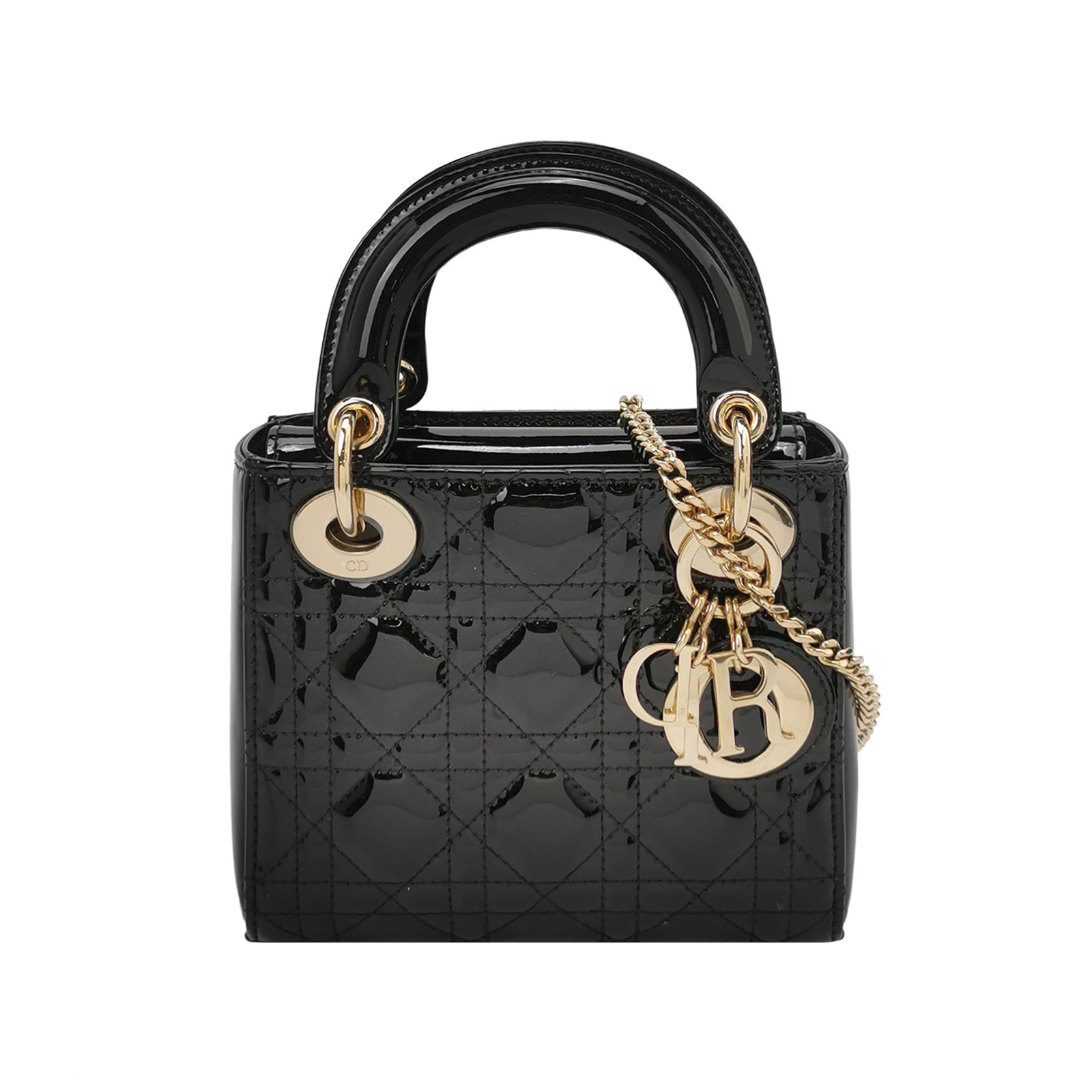 Lady Diorpatent Leather Logocrossbody Bag