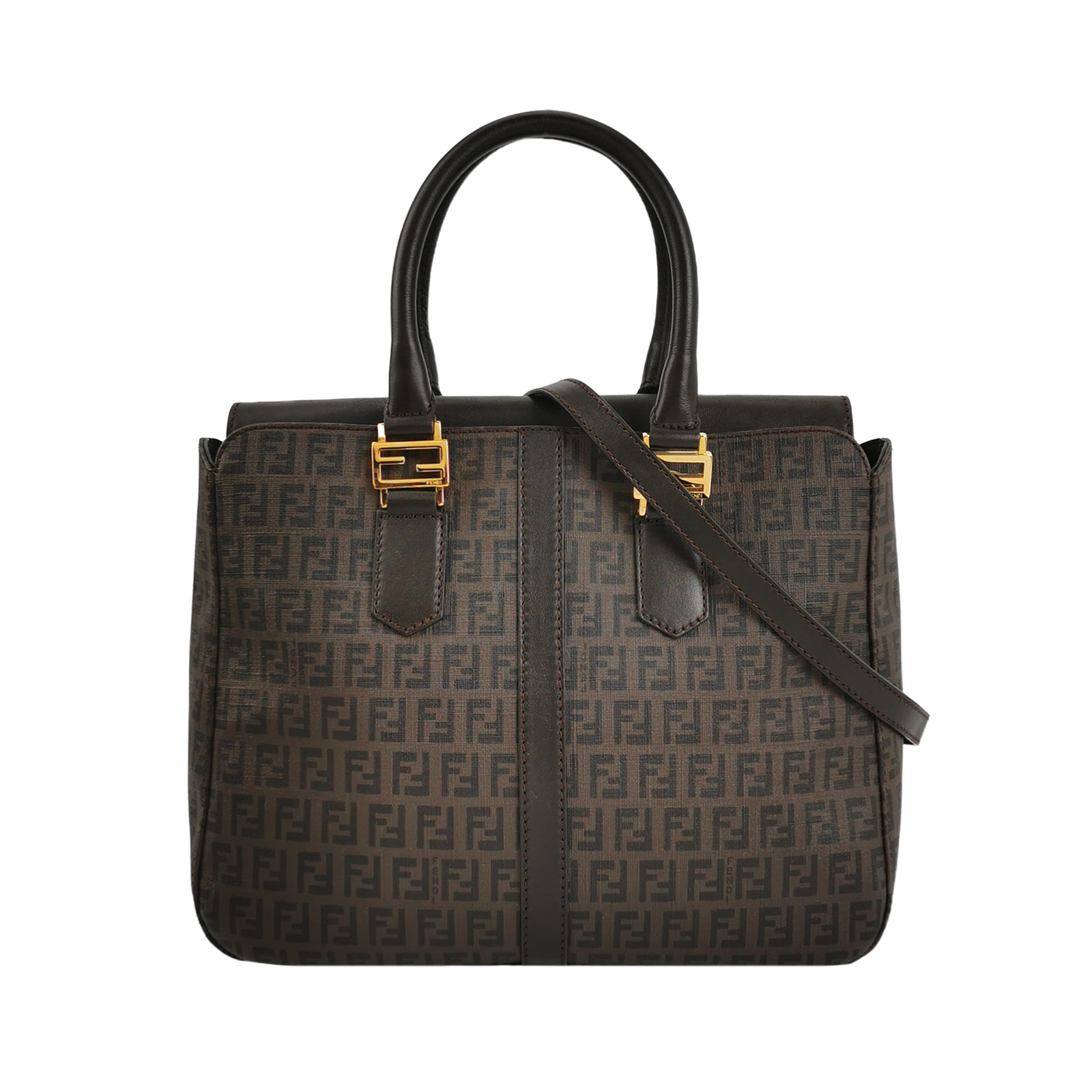 Fmonogram Canvas Crossbody Bag