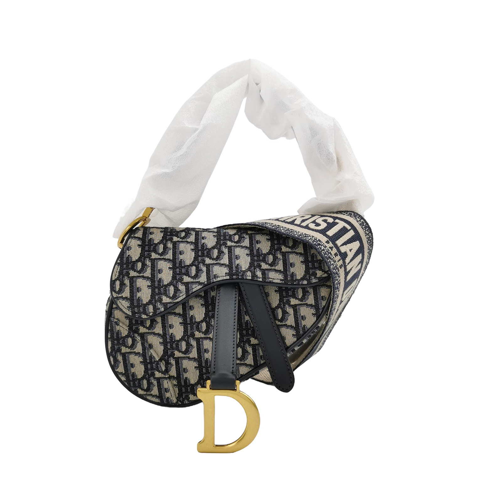 Saddleobliquemonogram Canvas Crossbody Bag