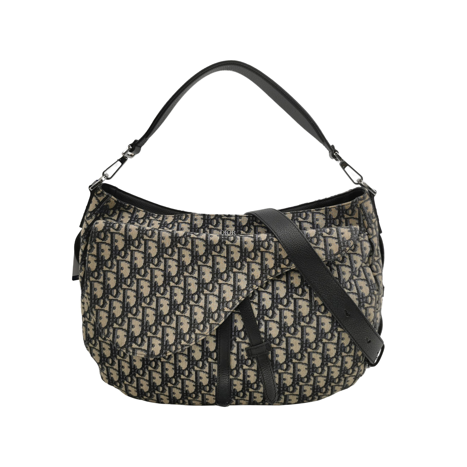 Saddleobliquemonogram Canvas Crossbody Bag