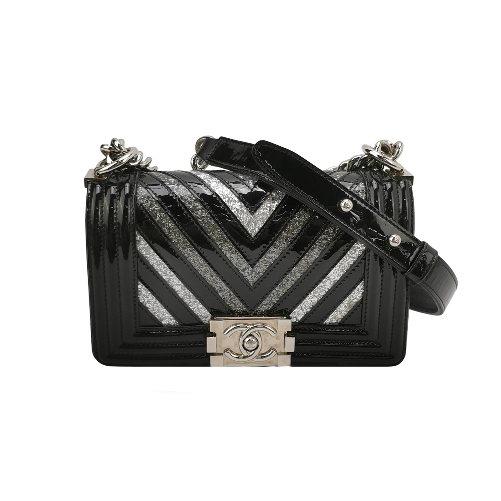 Leboy Patent Leather Vccrossbody Bag