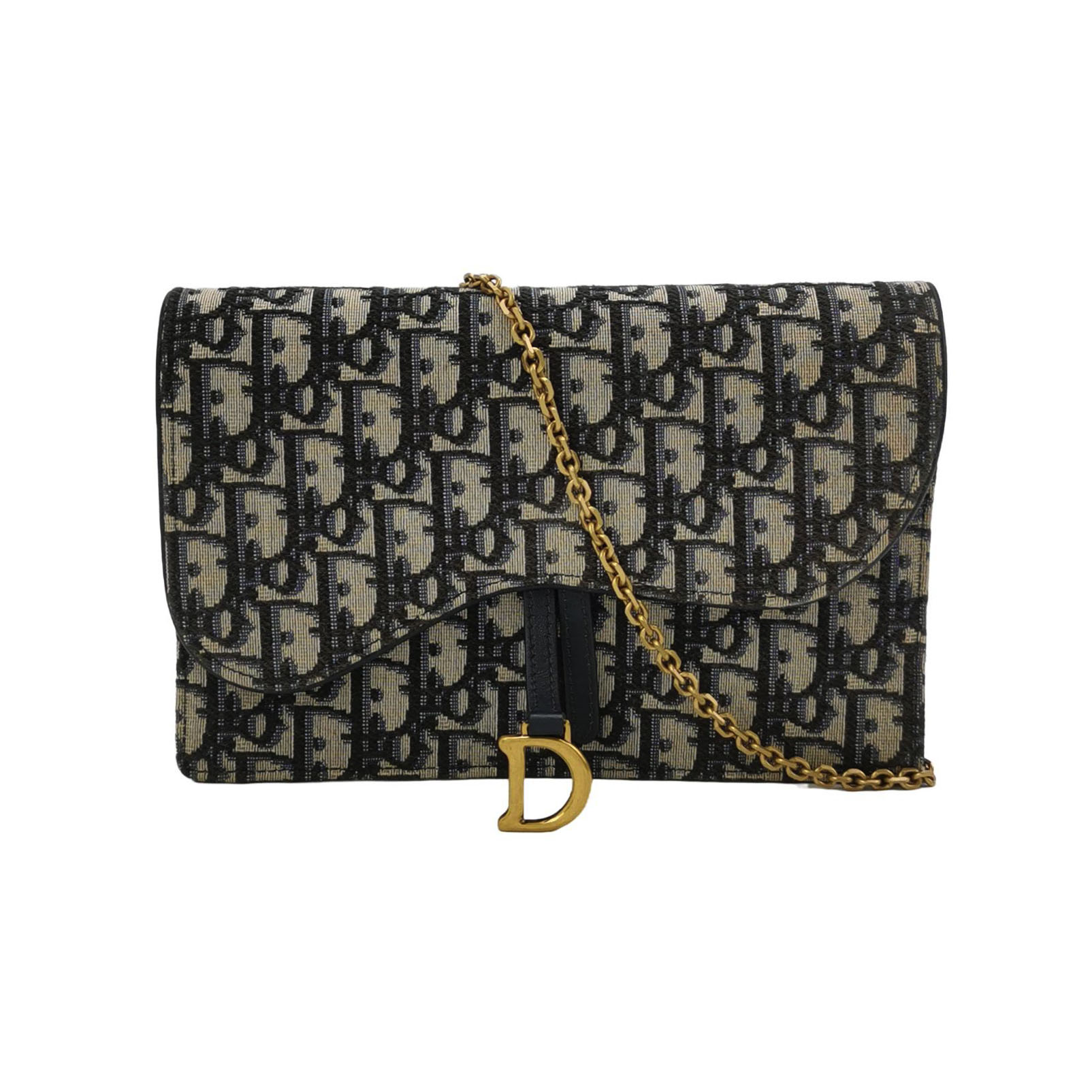 Saddleobliquemonogram Canvas Crossbody Bag