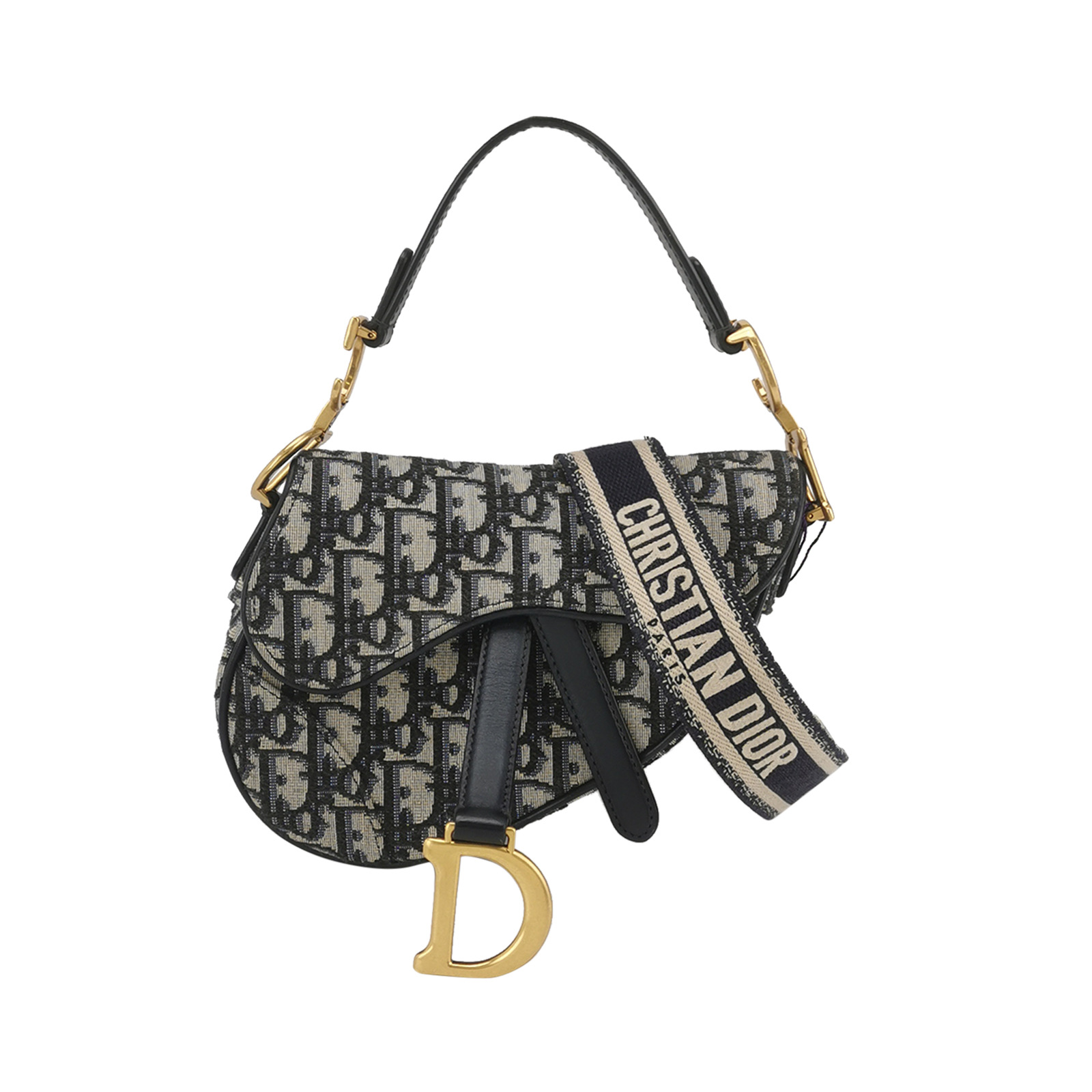 Saddleobliquemonogram Canvas Crossbody Bag