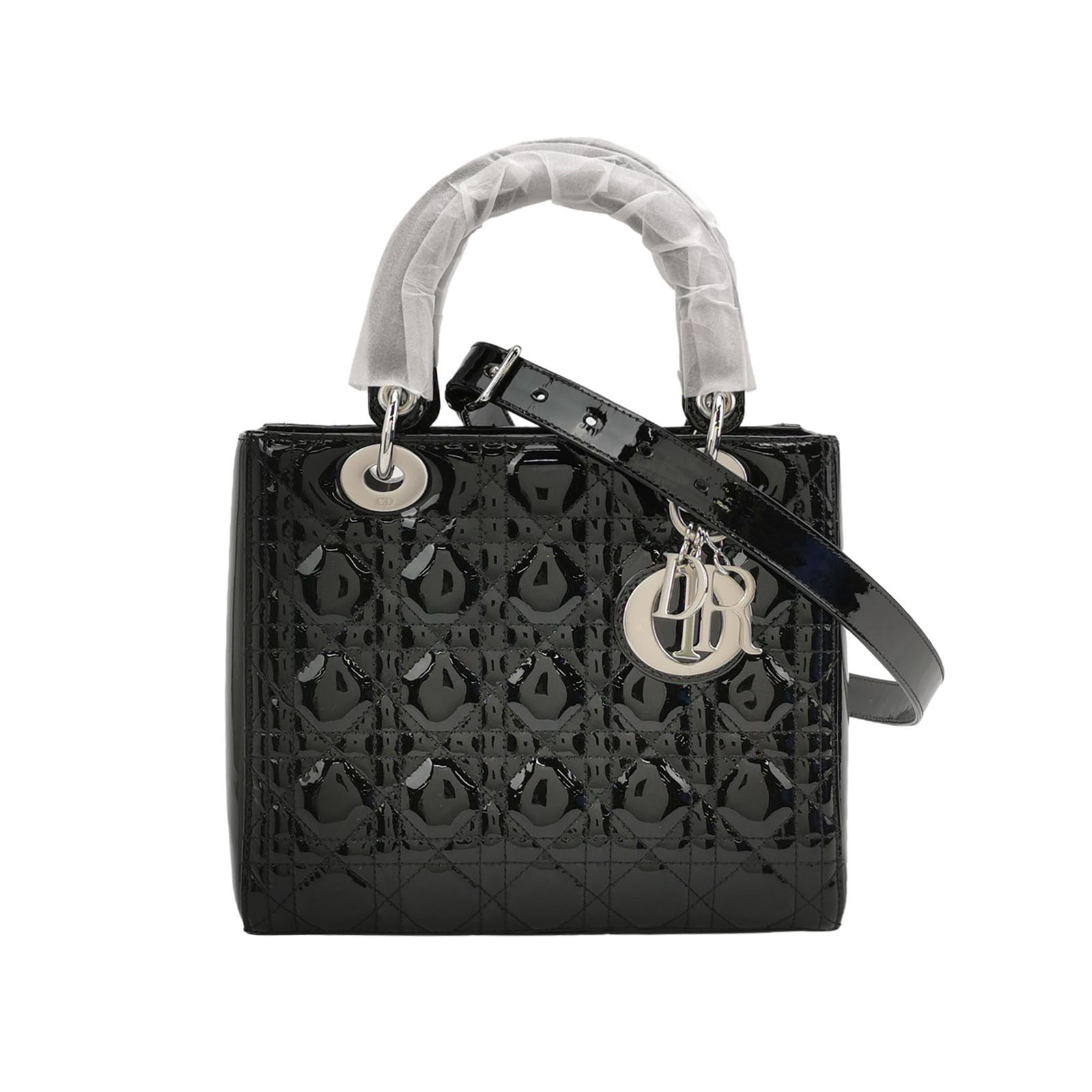 Lady Diorpatent Leather Logocrossbody Bag