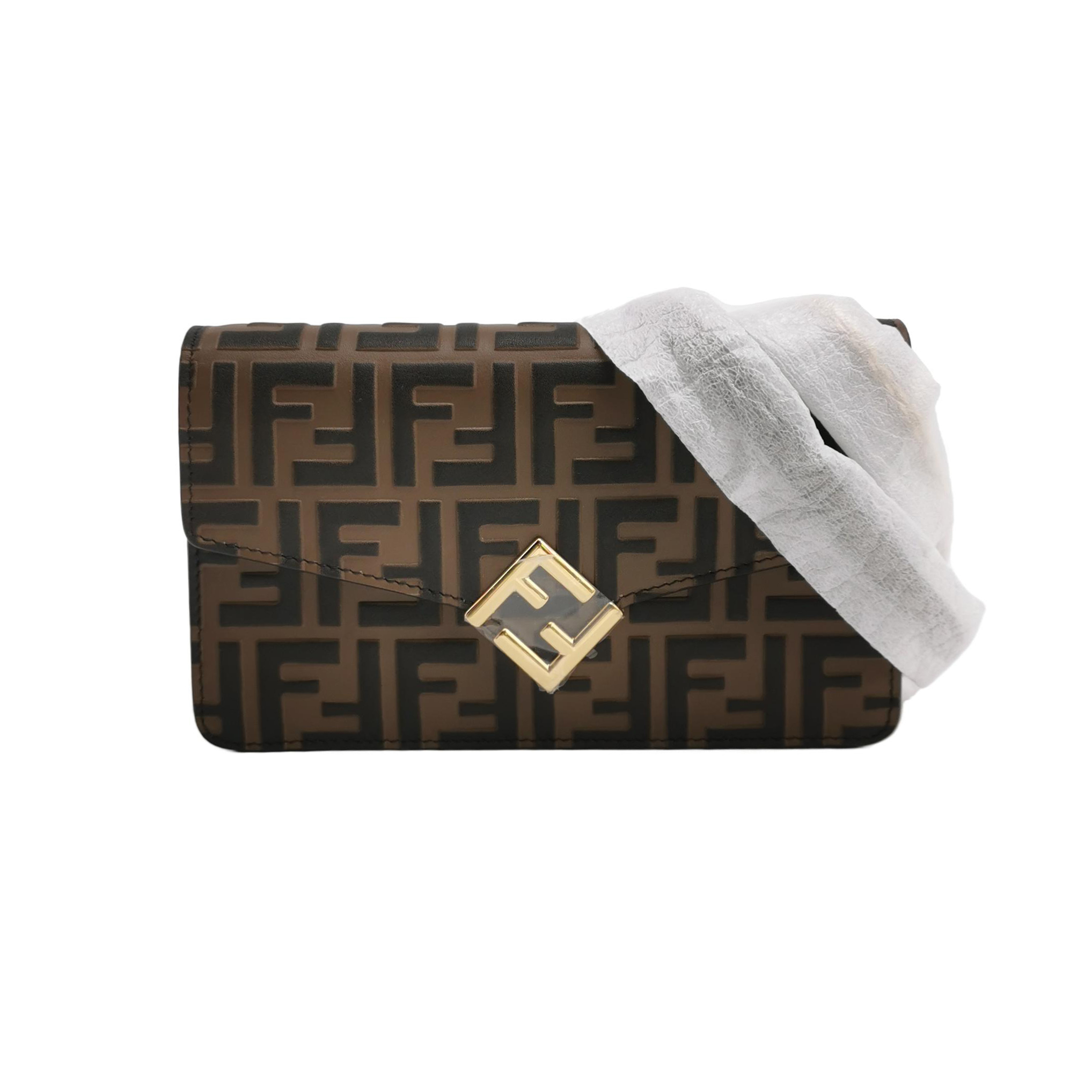 Ff Diamondsmonogram Canvas Fcrossbody Bag