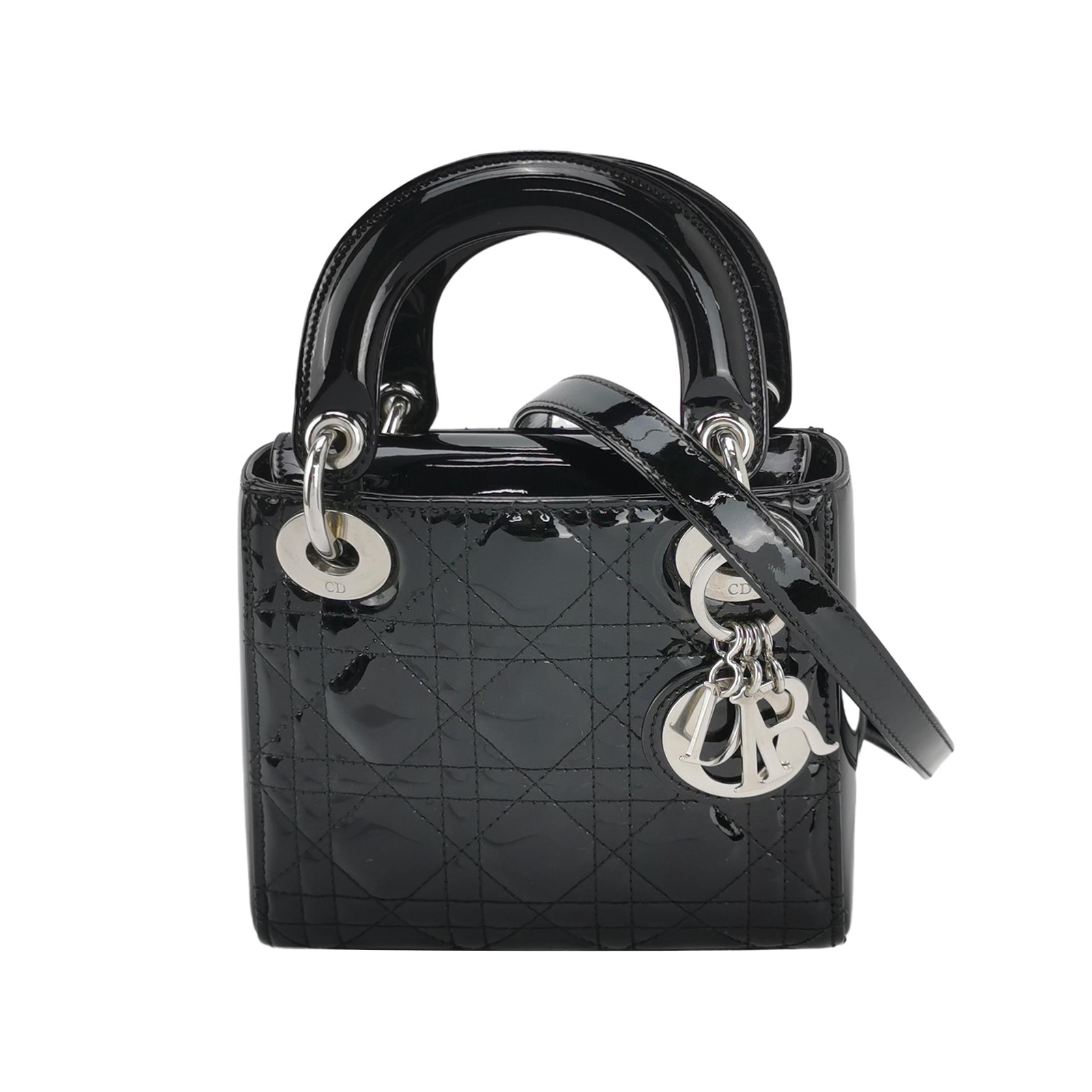 Lady Diorpatent Leather Logohandbag