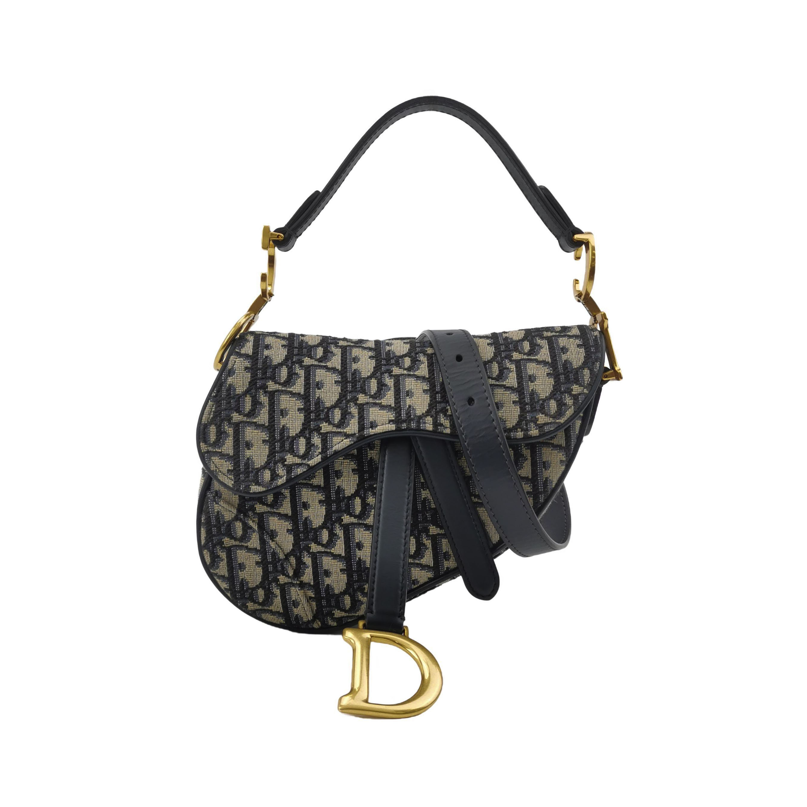 Saddleobliquemonogram Canvas Crossbody Bag