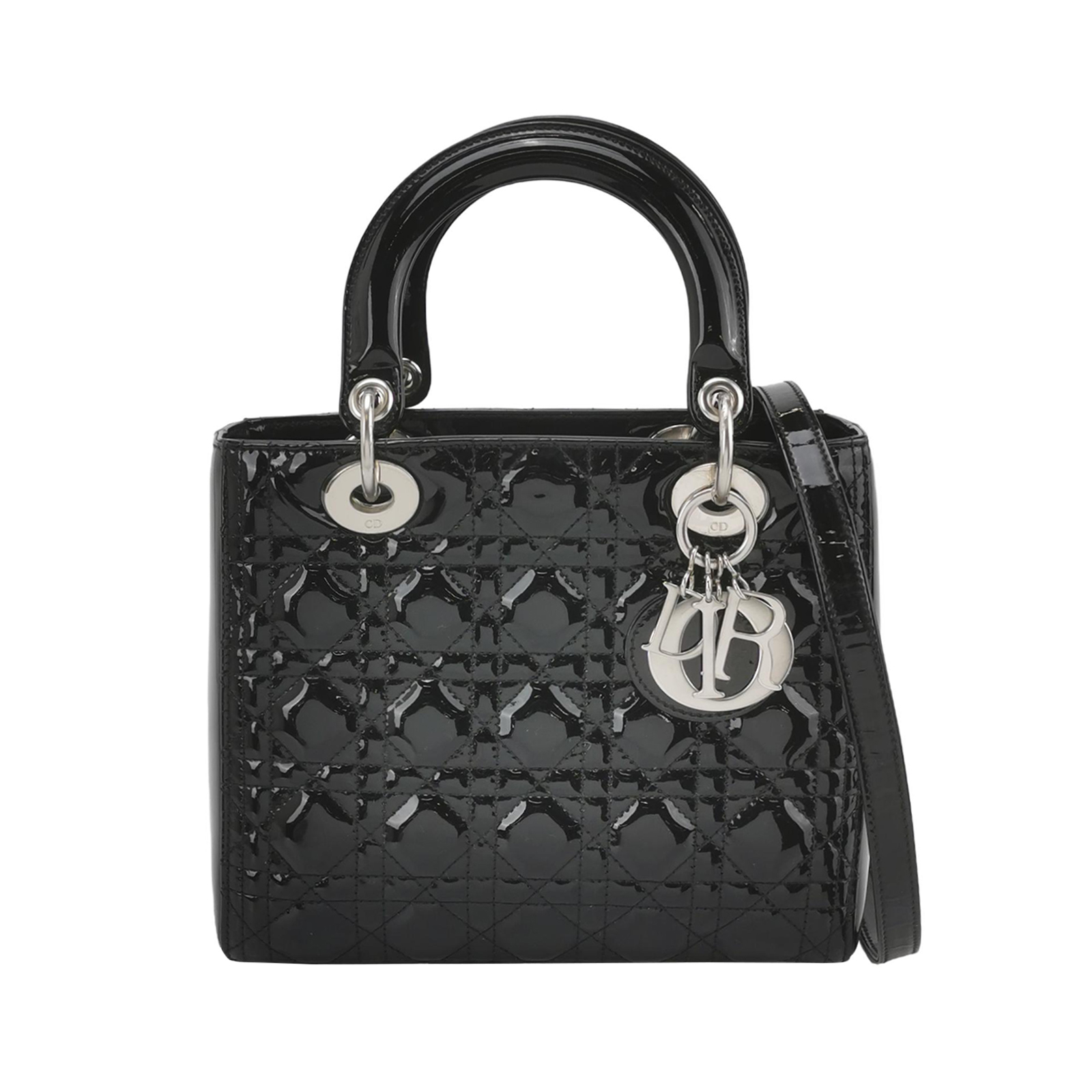 Lady Diorpatent Leather Logo