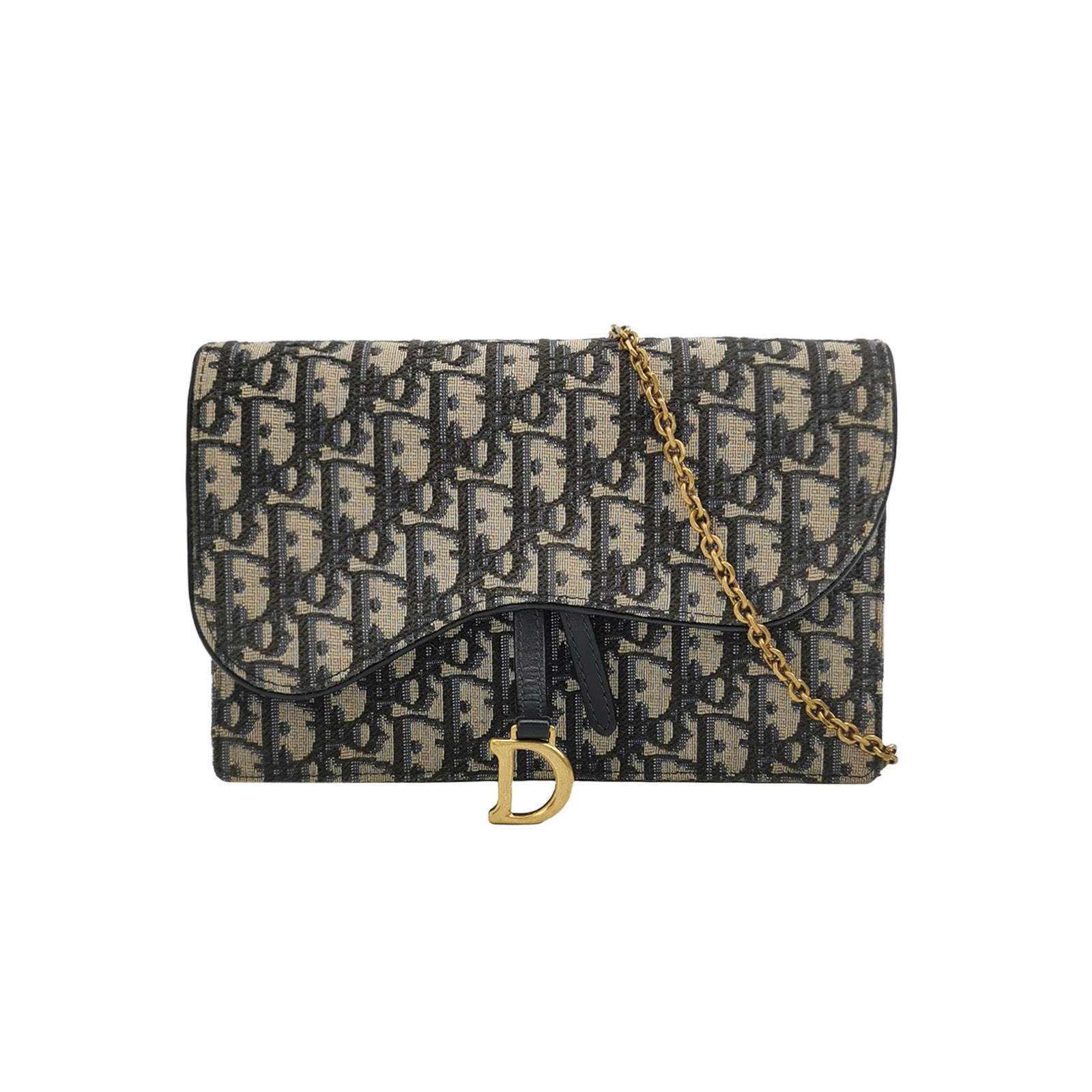 Saddleobliquemonogram Canvas Crossbody Bag