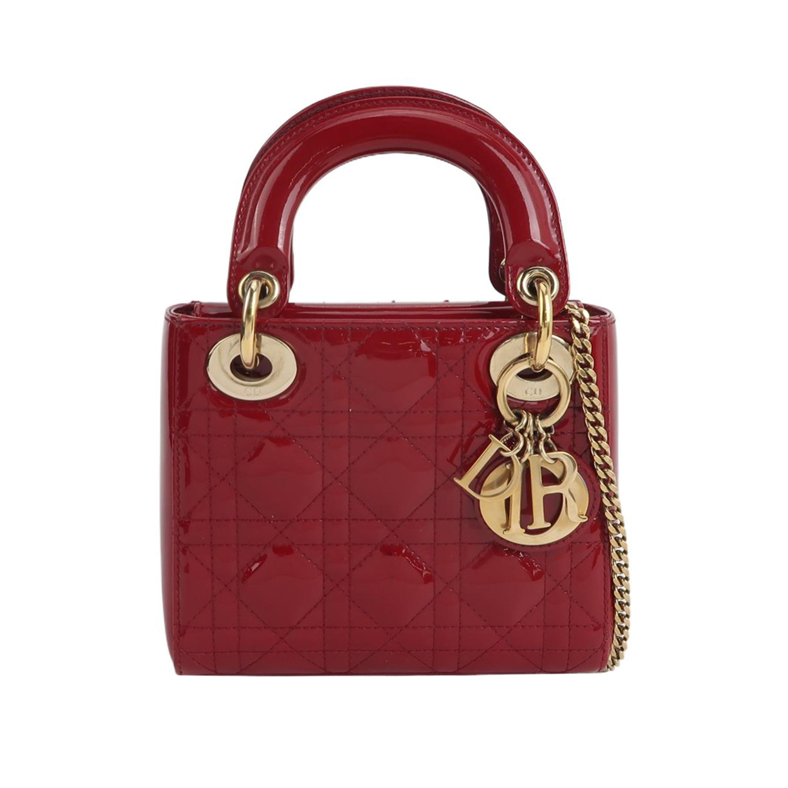 Lady Diorpatent Leather Logocrossbody Bag