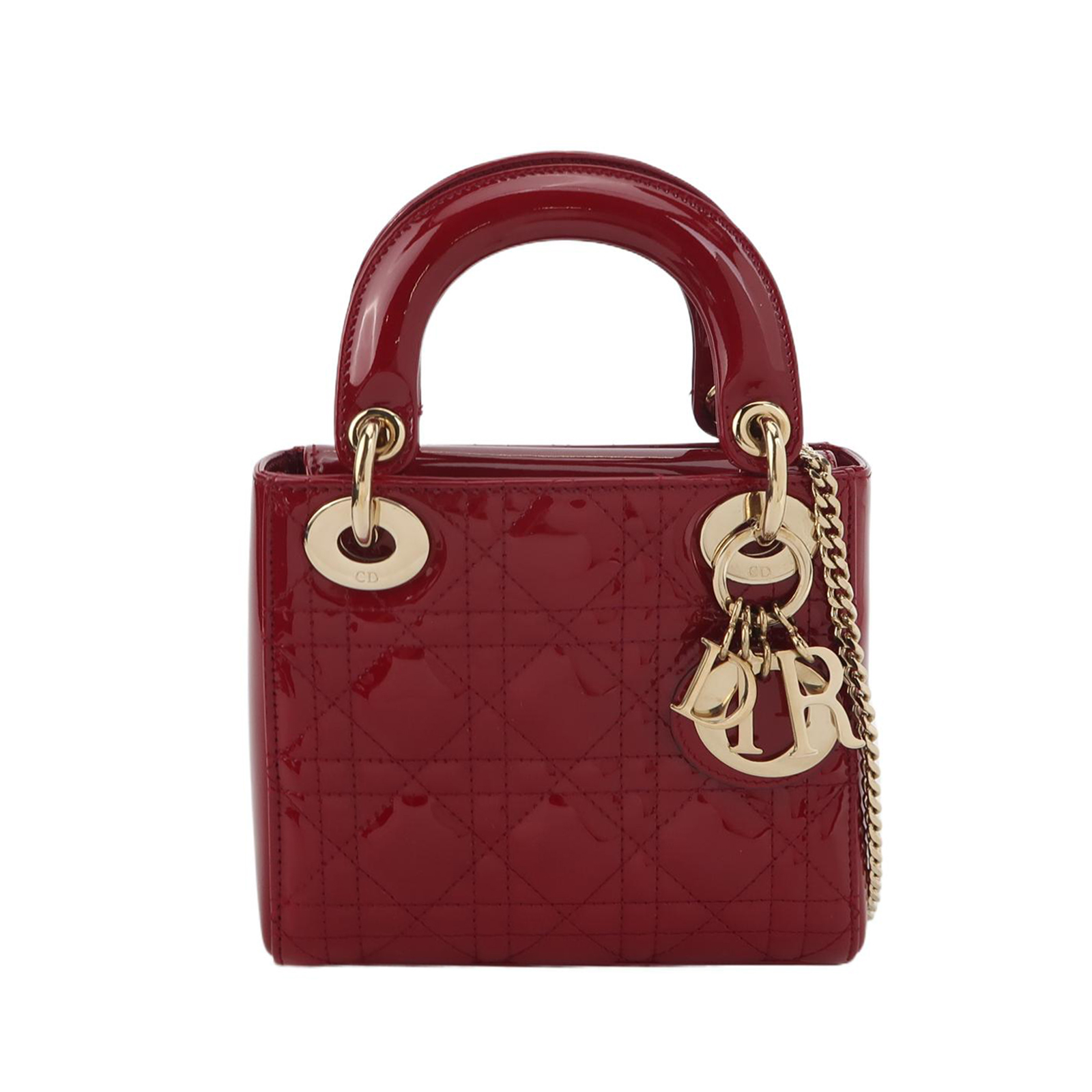 Lady Diorpatent Leather Logocrossbody Bag