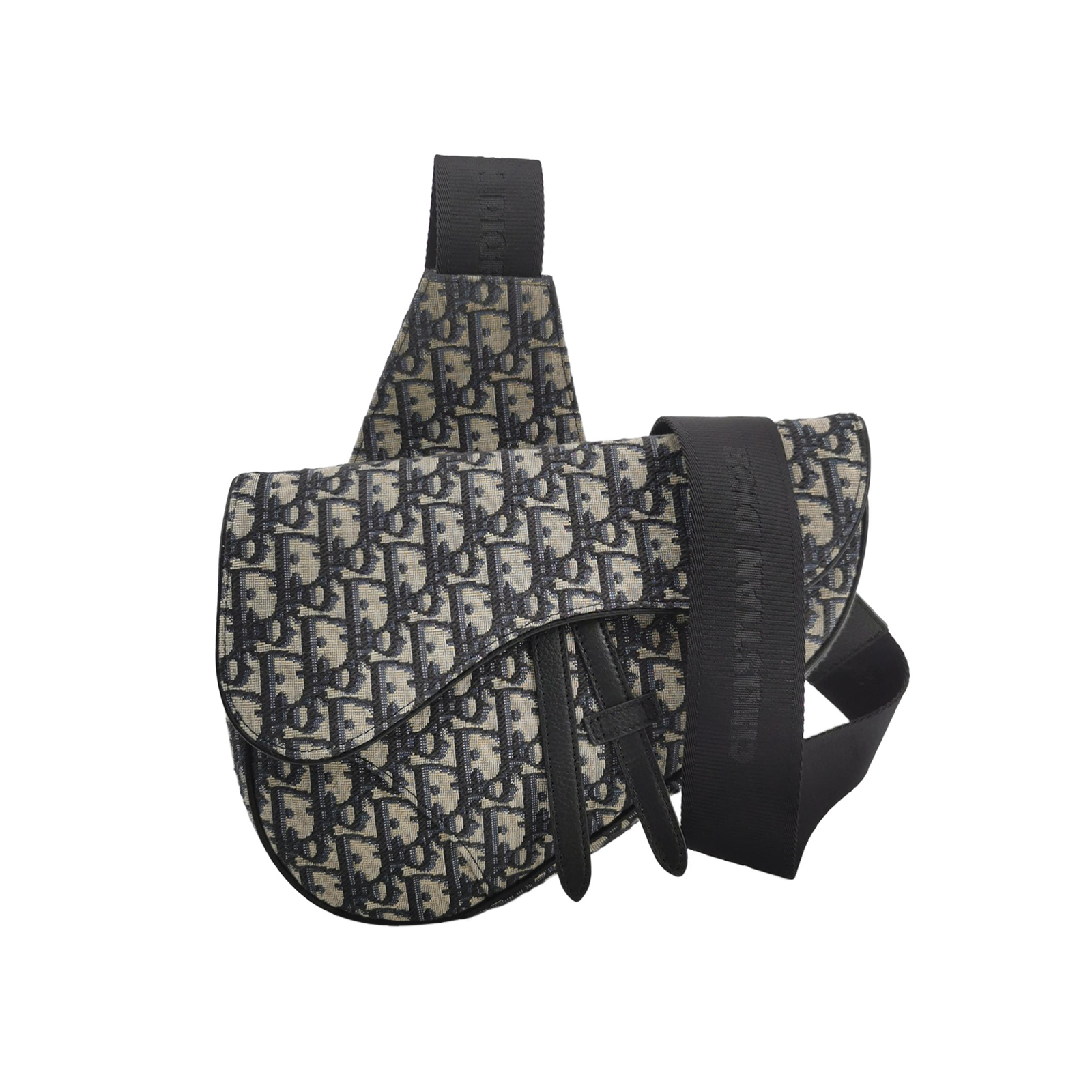 Saddleobliquemonogram Canvas Crossbody Bag