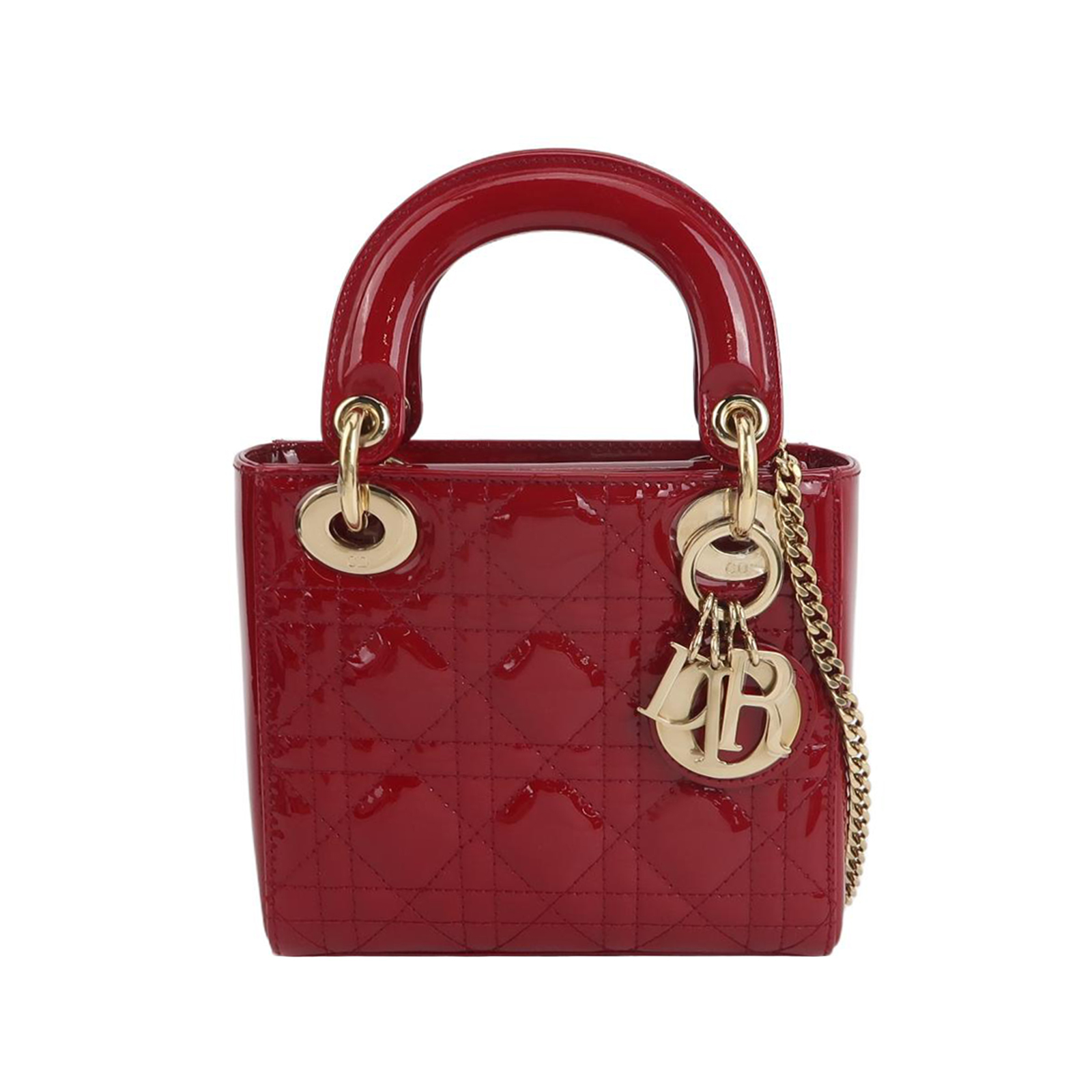 Lady Diorpatent Leather Logocrossbody Bag