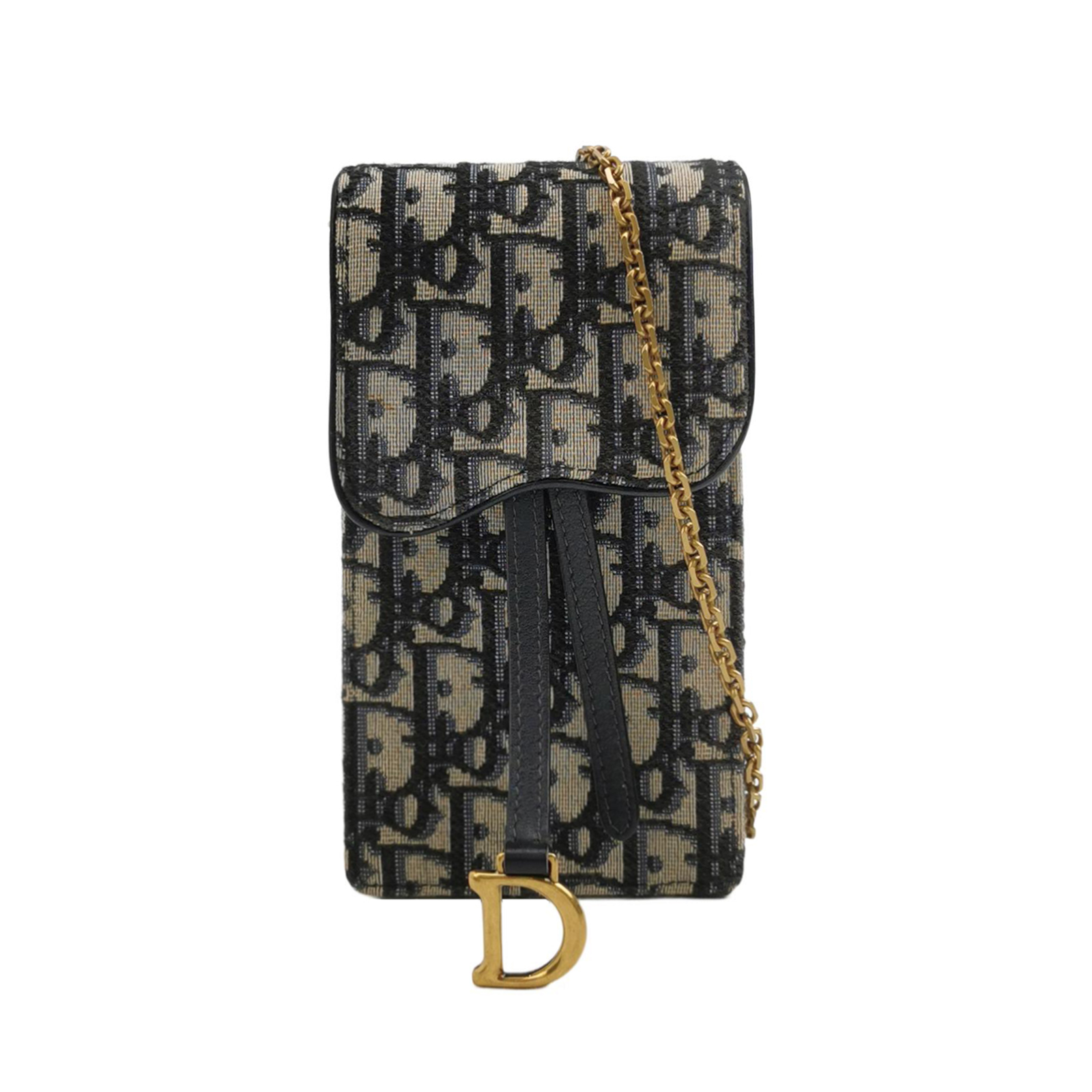 Saddleobliquemonogram Canvas Crossbody Bag