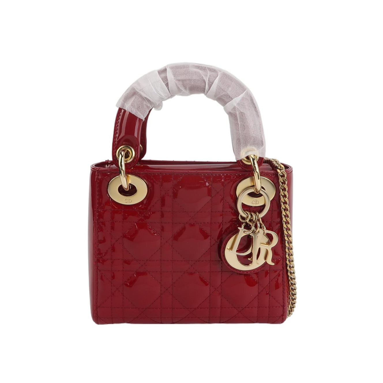 Lady Diorpatent Leather Logocrossbody Bag
