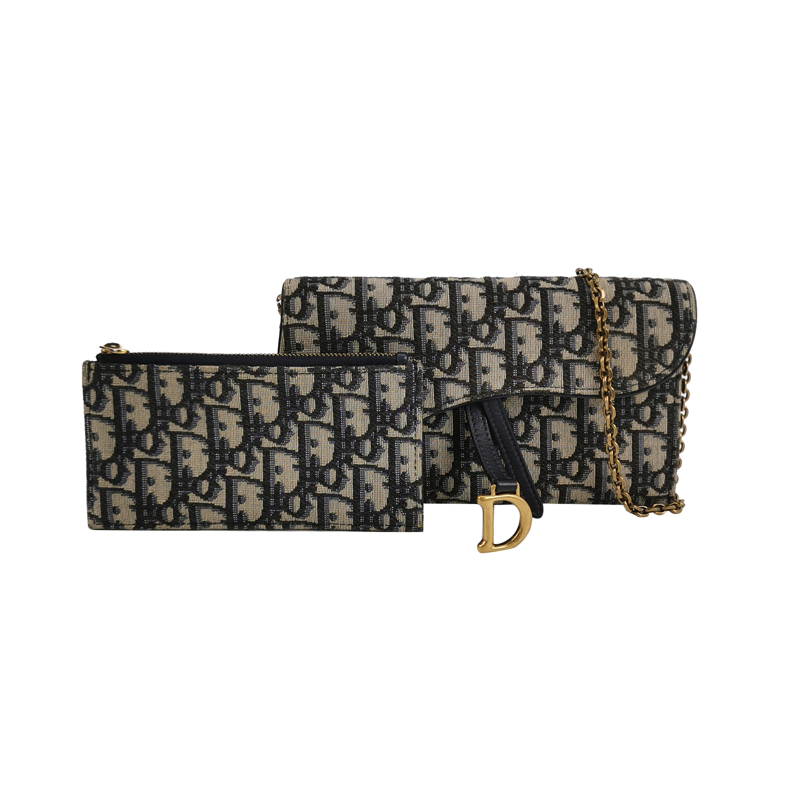 Saddleobliquemonogram Canvas Crossbody Bag