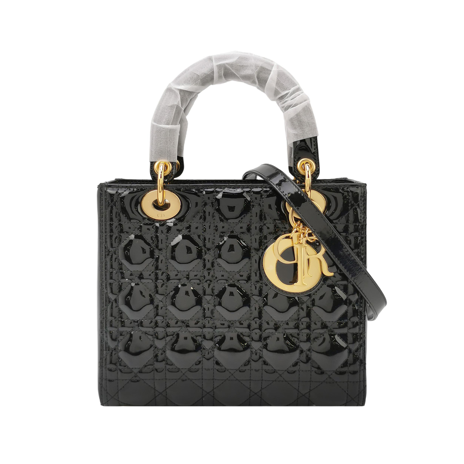 Lady Diorpatent Leather Logo