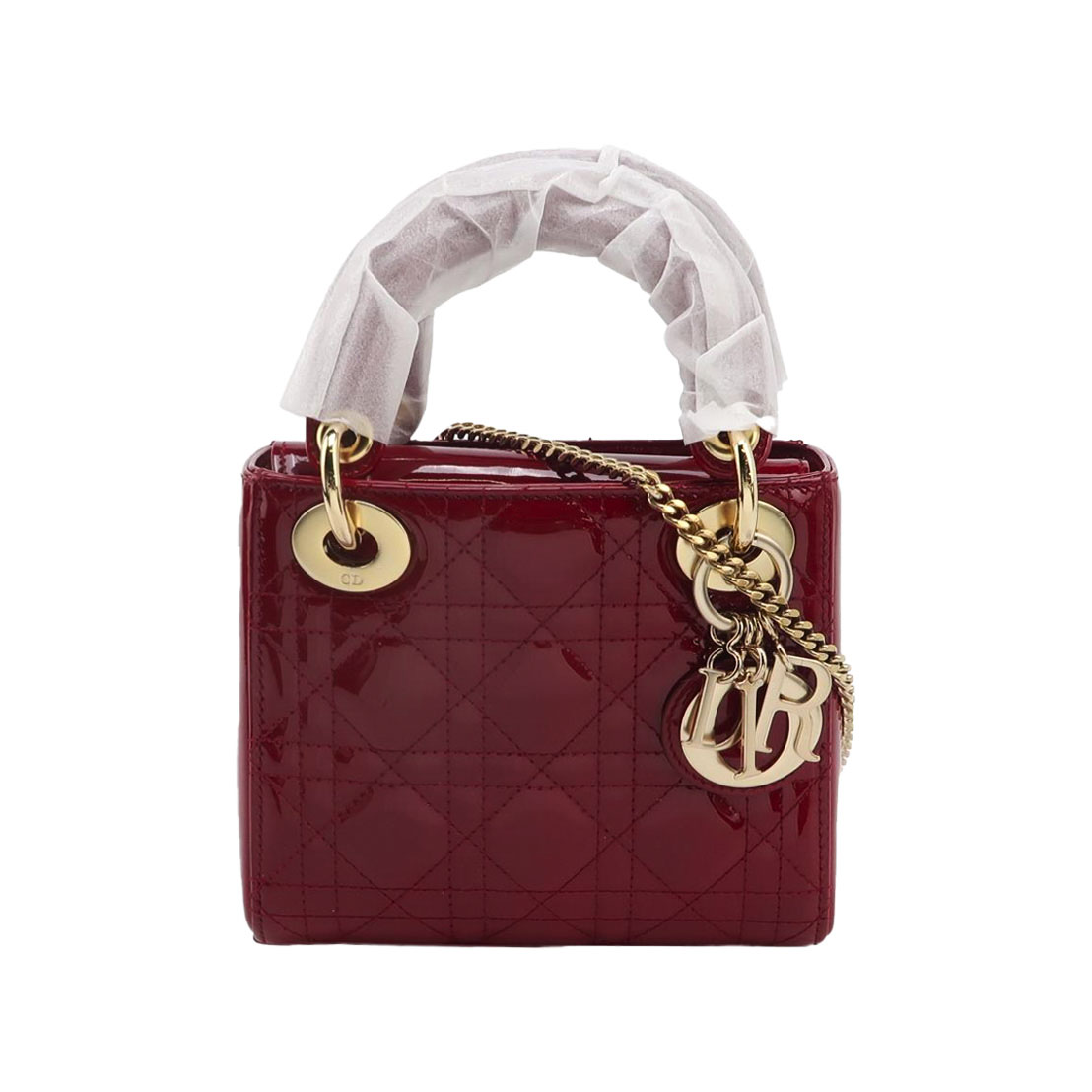 Lady Diorpatent Leather Logocrossbody Bag